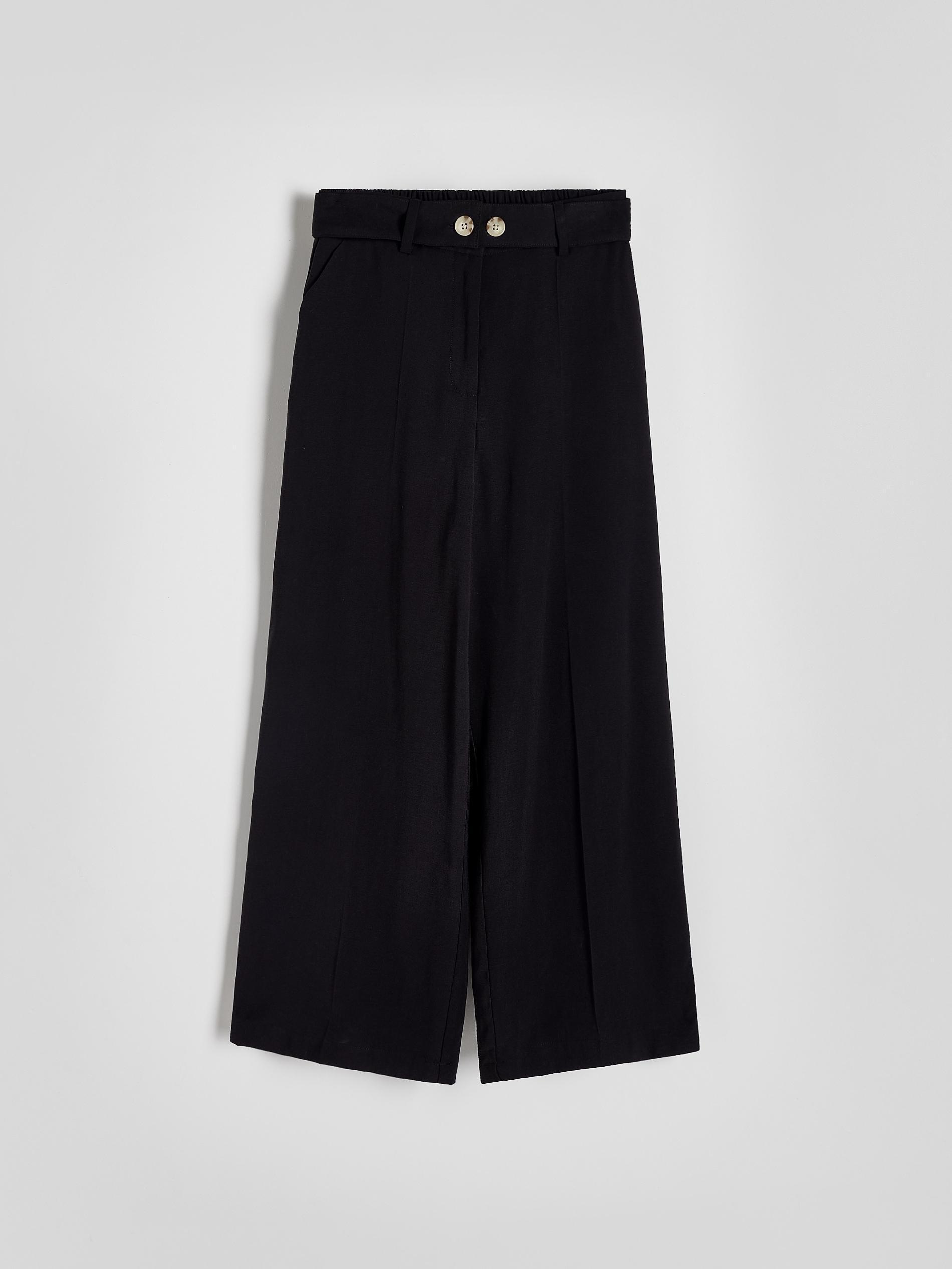 Black Culotte Trousers, , large image number 5