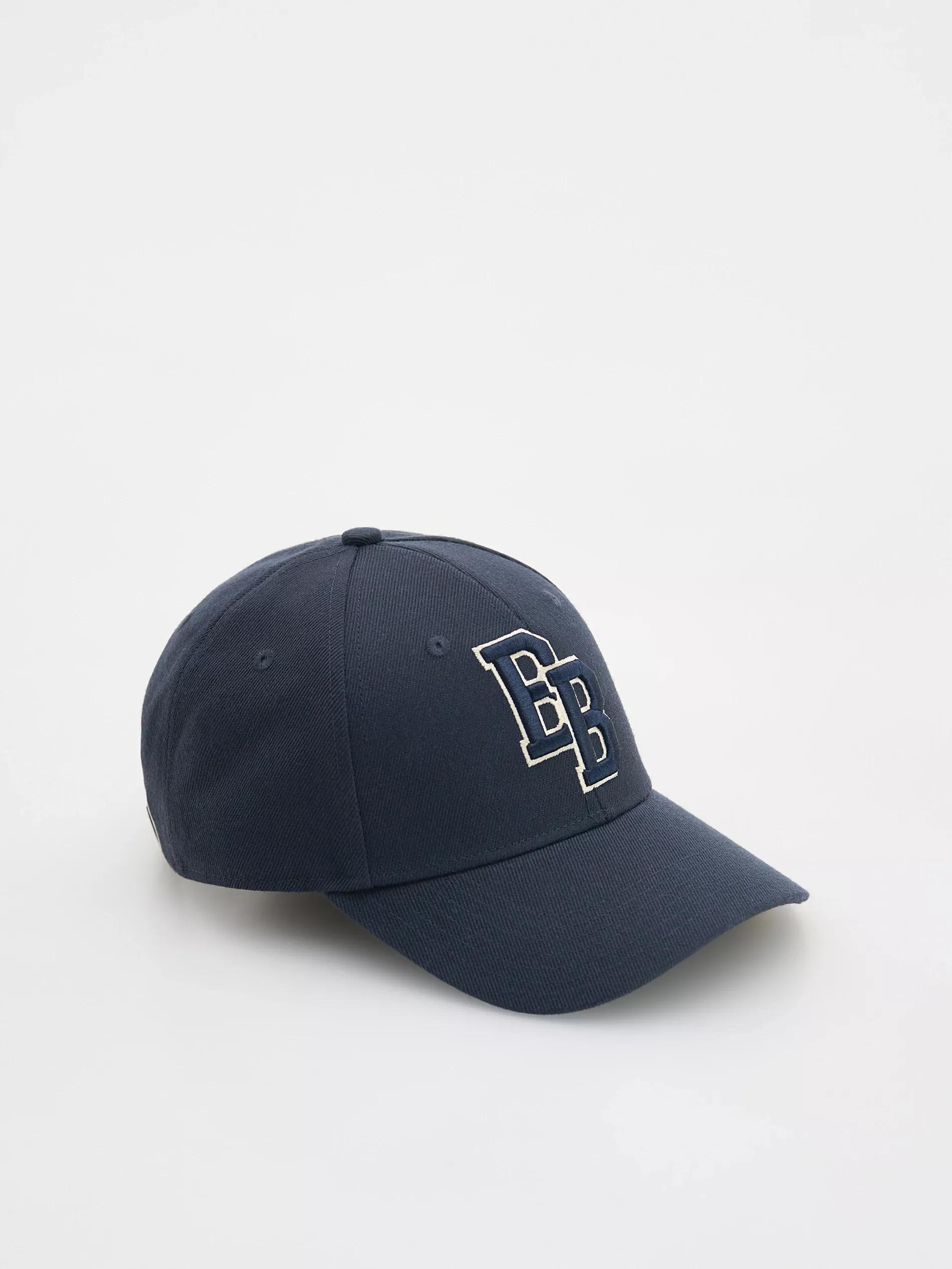Navy Baseball Cap With Wool Blend, Navy, large image number 0