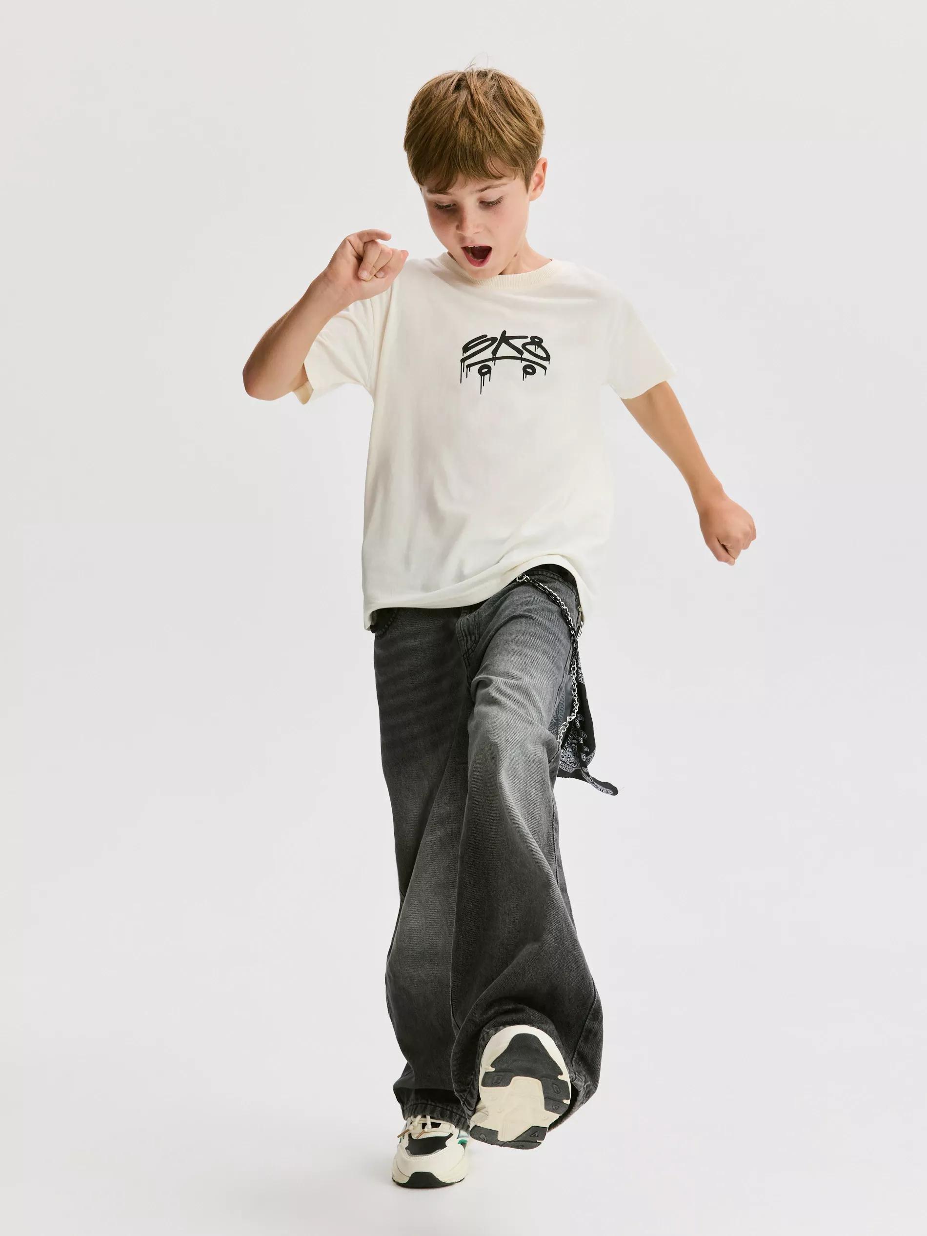 LIGHT GREY Cotton oversized t-shirt 3 pack, Light grey, large image number 4