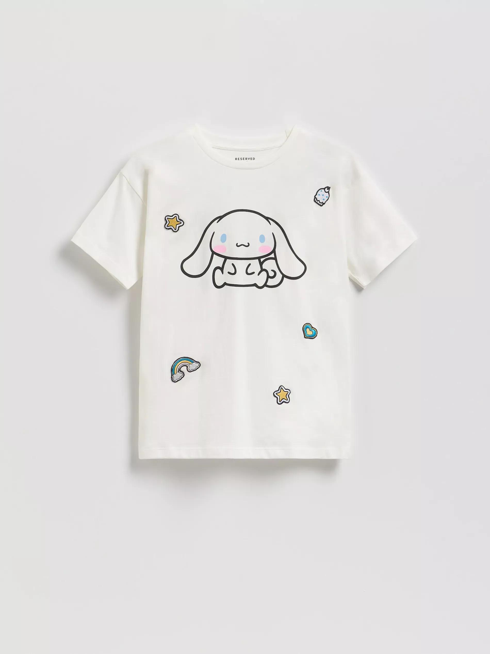 Cream Cinnamoroll T-Shirt, Ivory, large image number 0