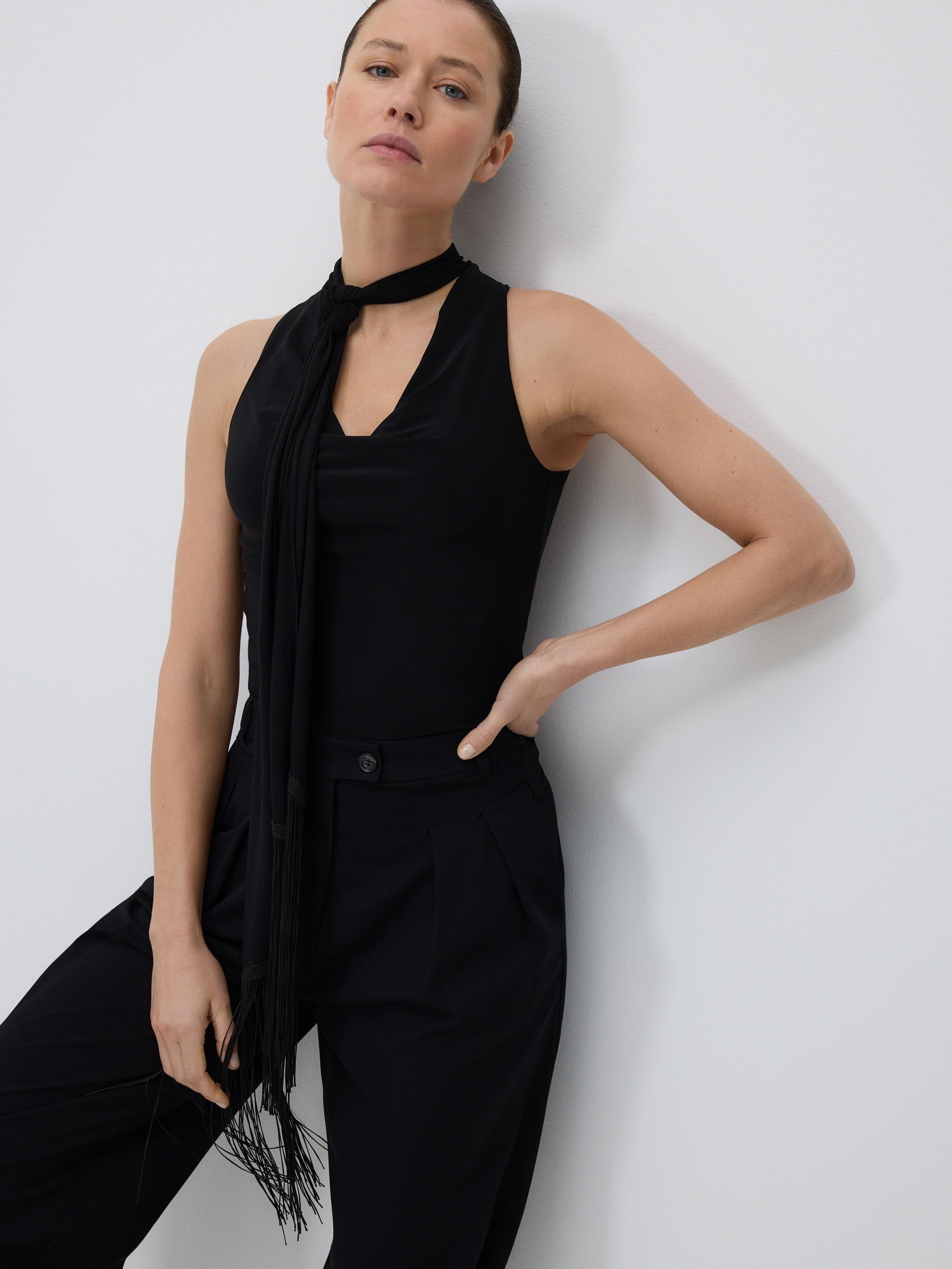 Black Balloon Trousers, Black, large image number 3