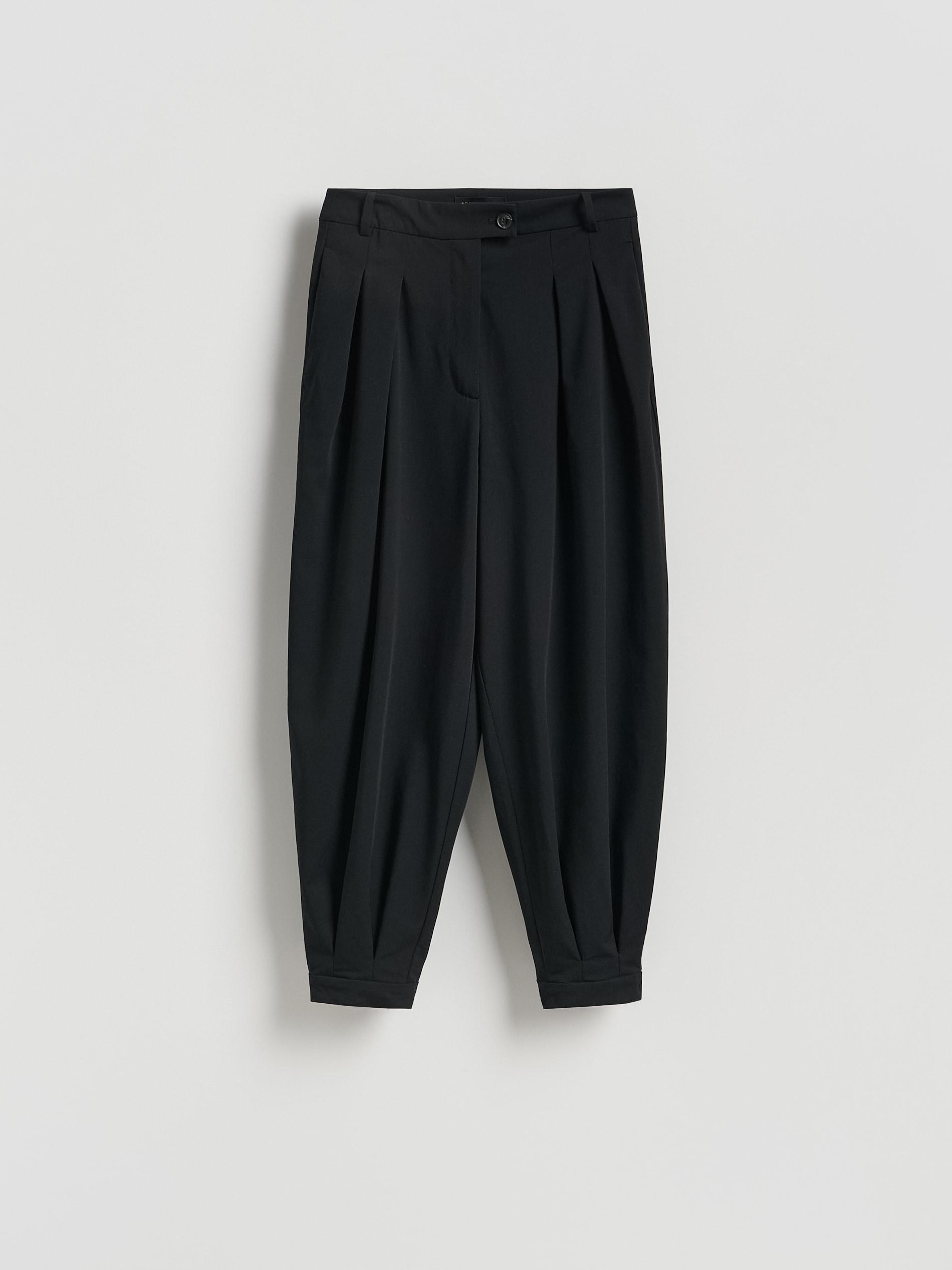 Black Balloon Trousers, Black, large image number 4