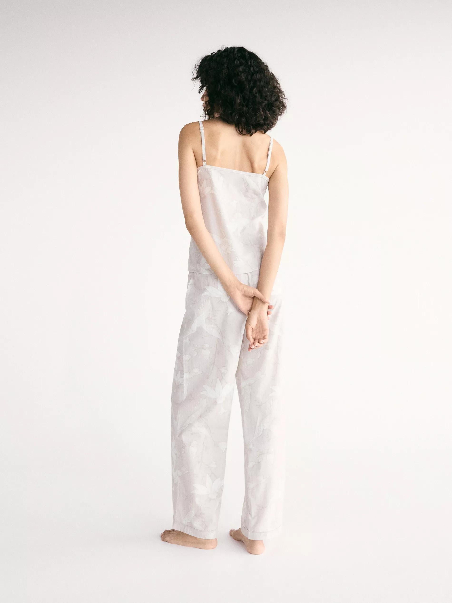BEIGE Patterned two piece pyjama set, Beige, large image number 3