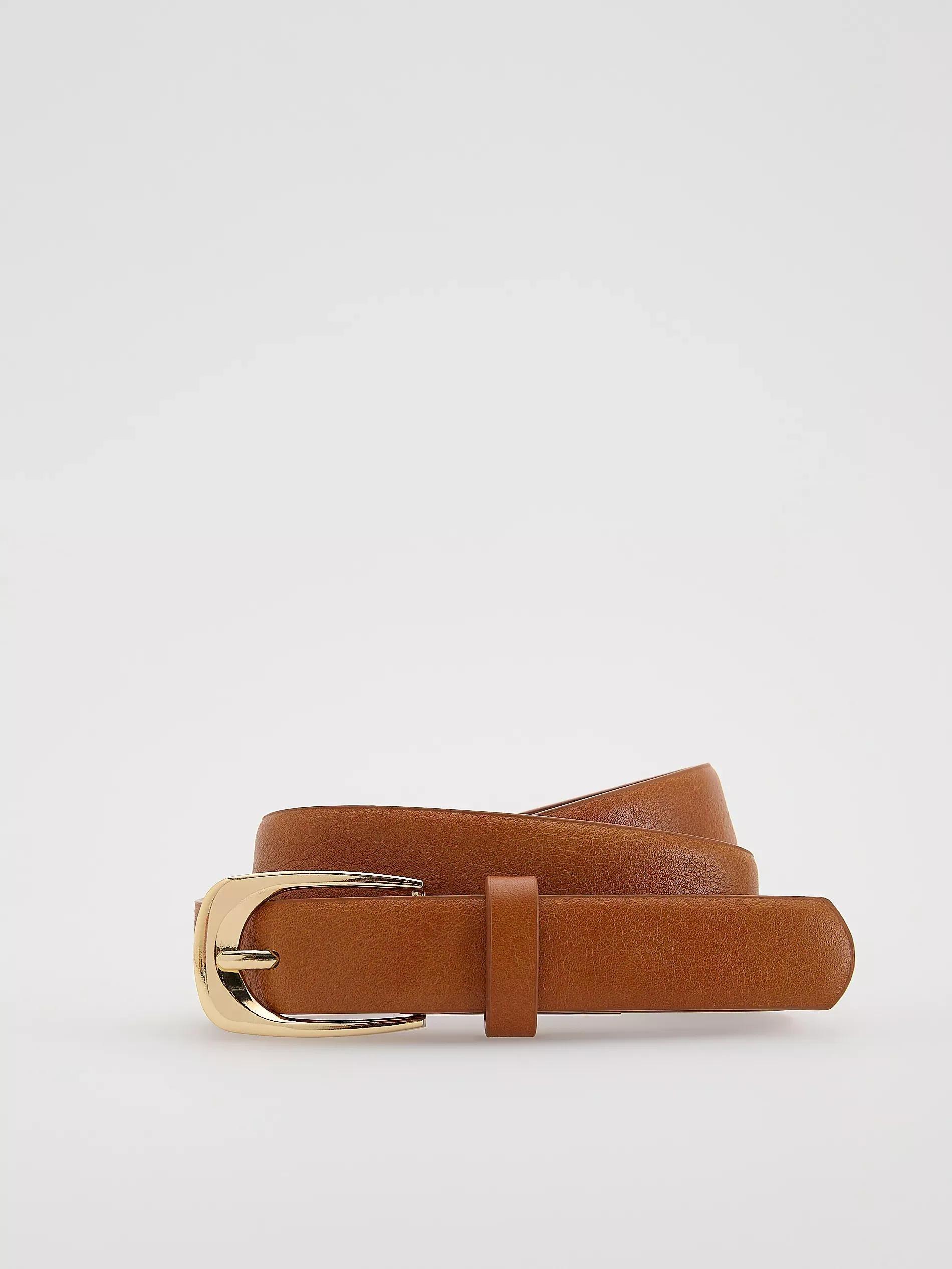 CARMINE Buckle belt, Burgundy, medium