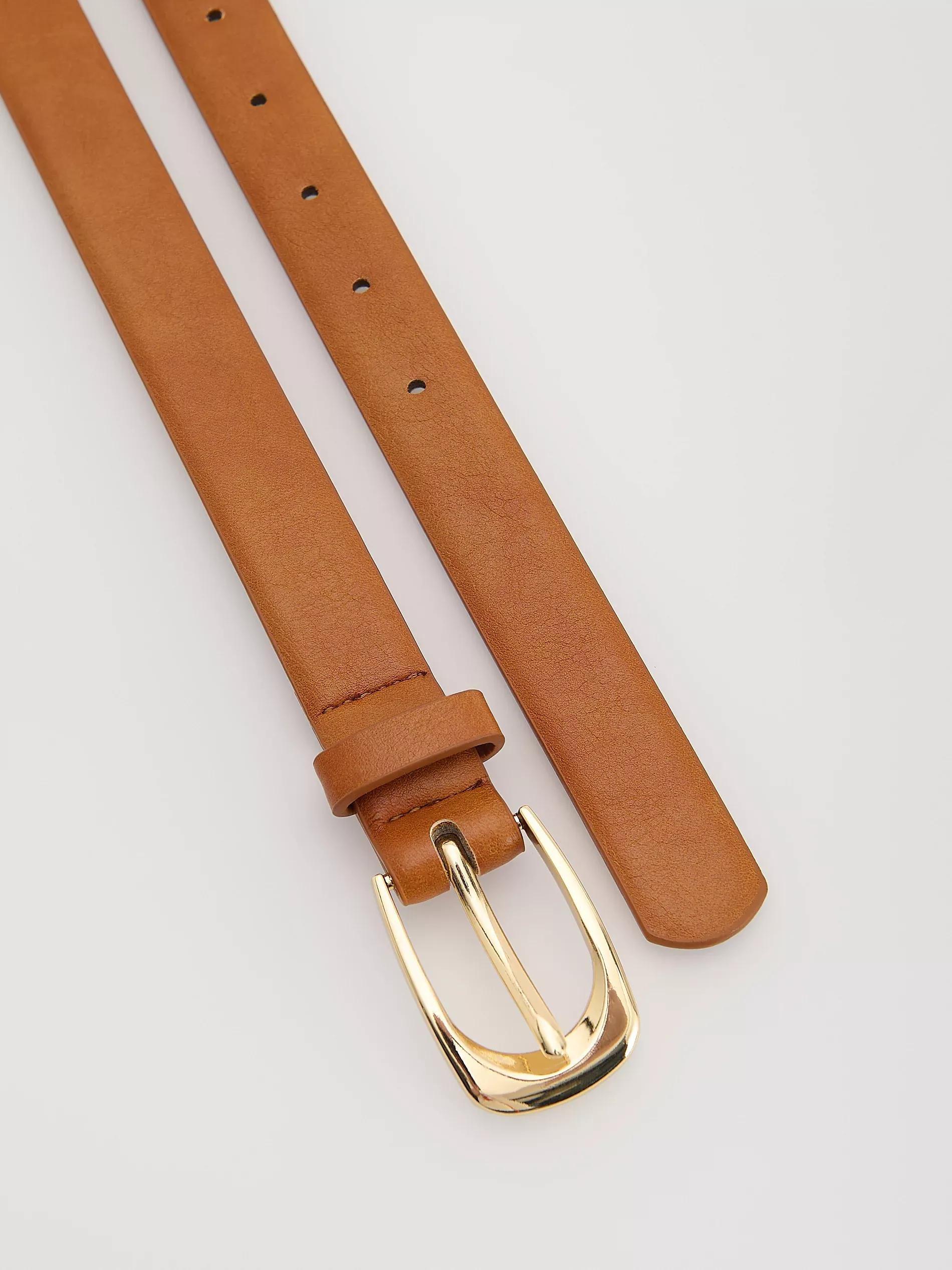 CARMINE Buckle belt, Burgundy, medium