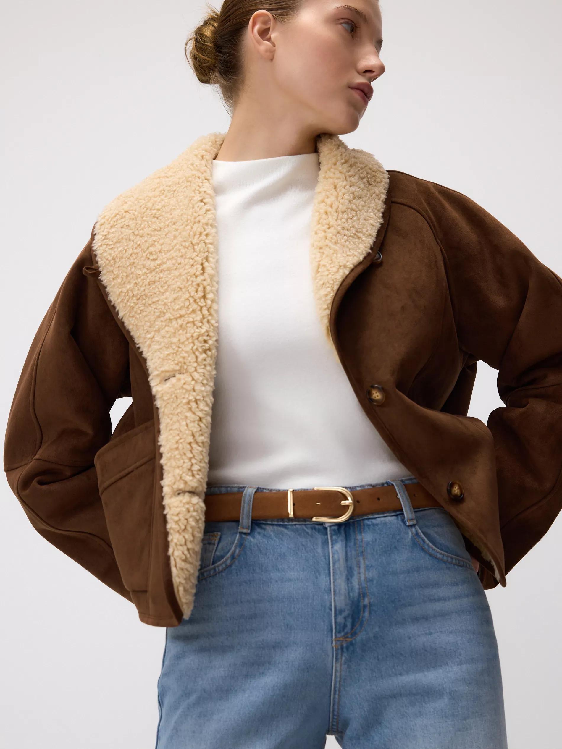 CARMINE Buckle belt, Burgundy, large image number 3