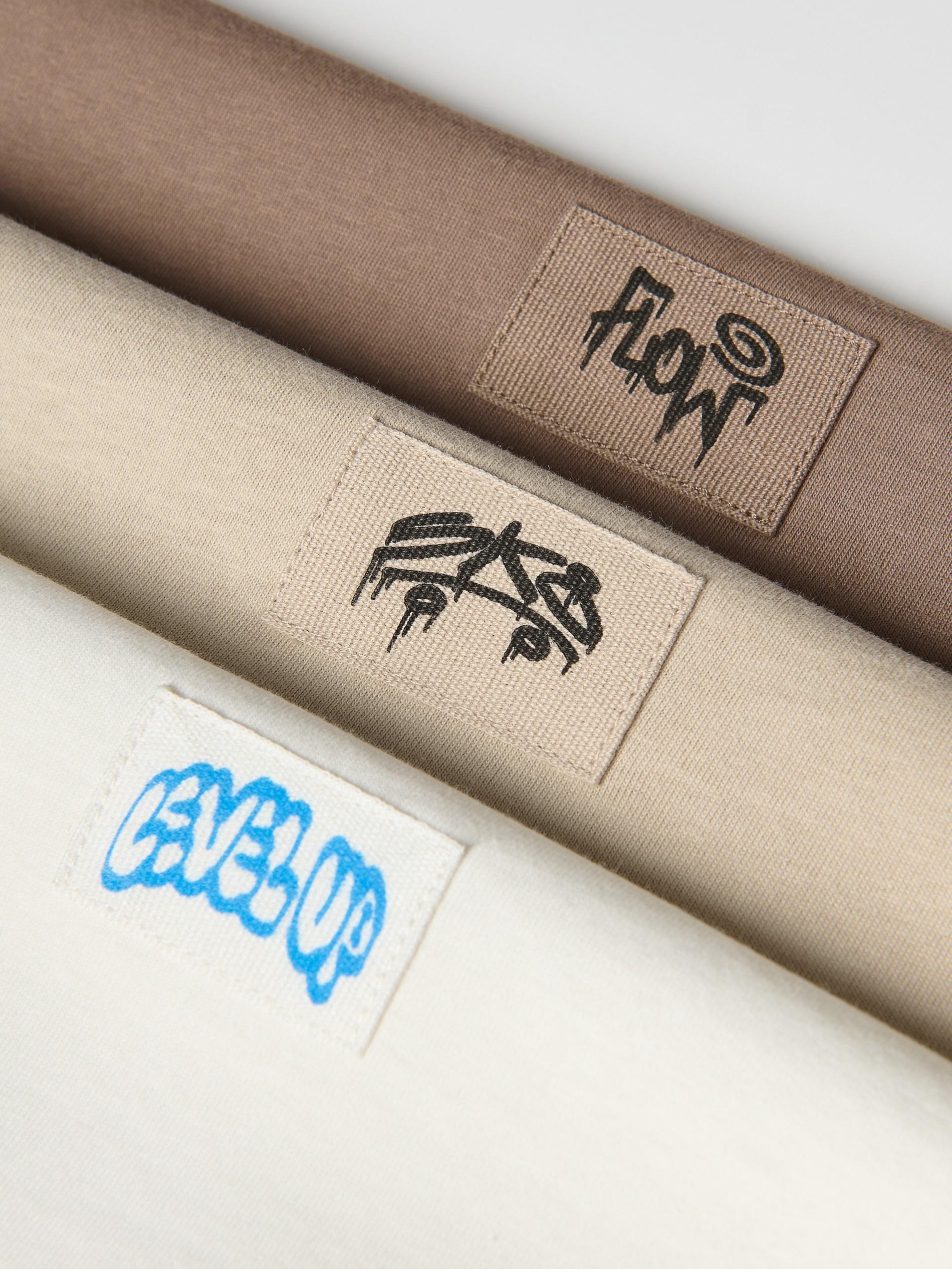 BEIGE Oversized cotton rich T-shirt, , large image number 1