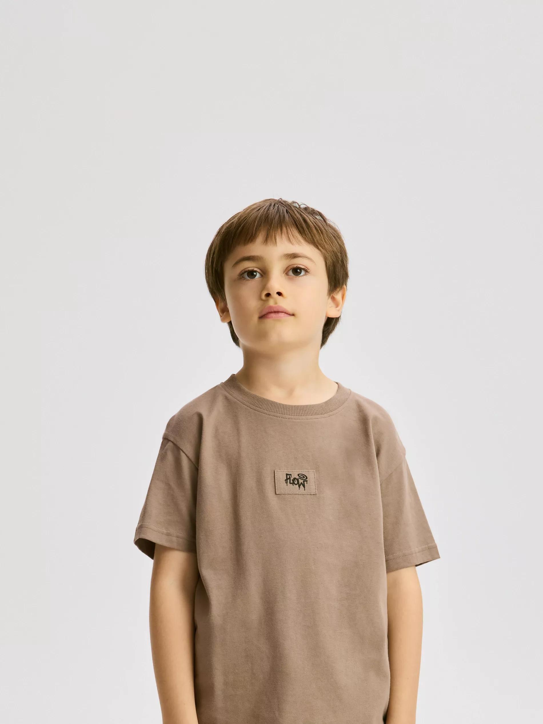 BEIGE Oversized cotton rich T-shirt, Beige, large image number 3