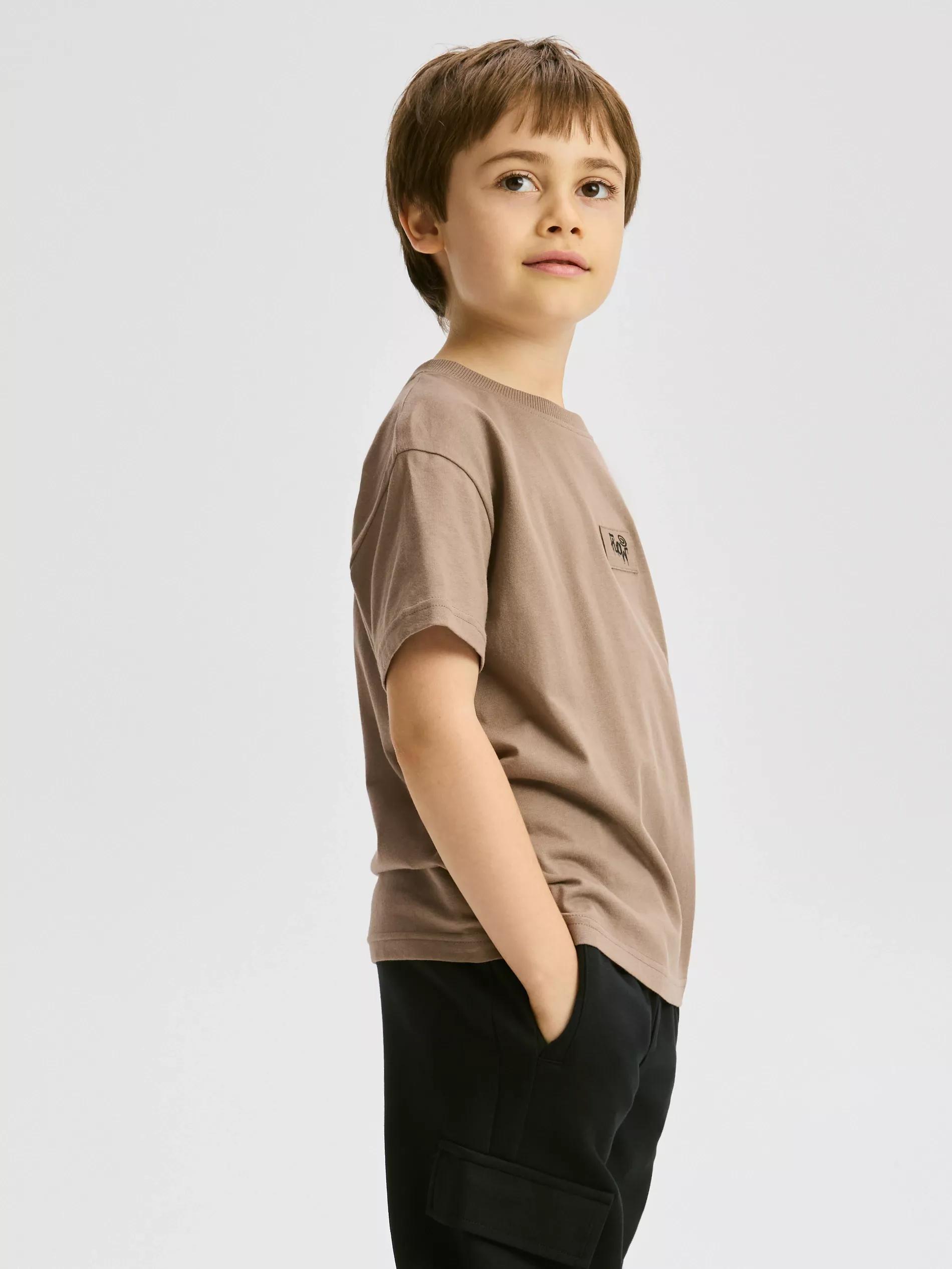 BEIGE Oversized cotton rich T-shirt, Beige, large image number 4