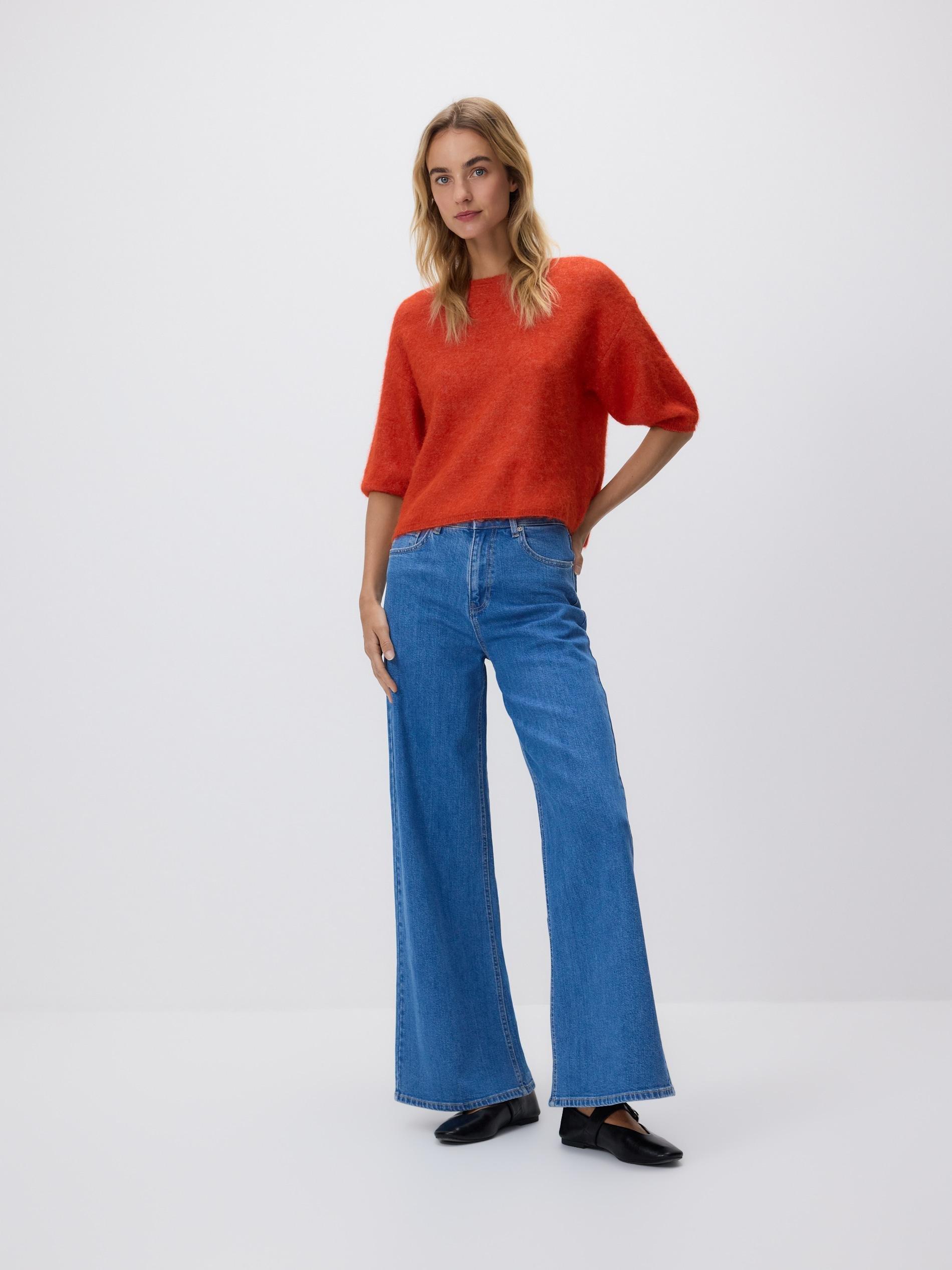 Red Wool Blend Jumper, Red, large image number 0