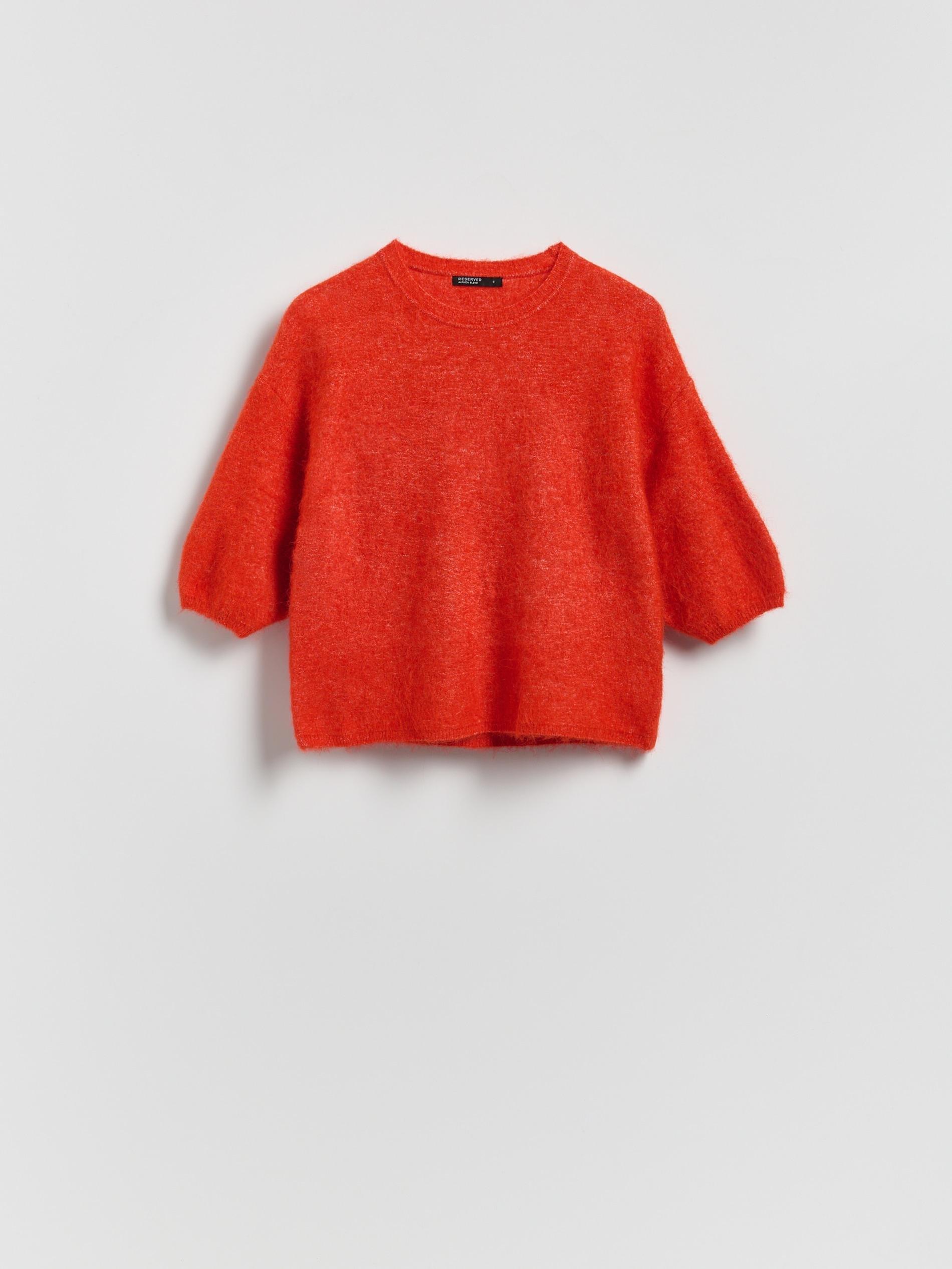 Red Wool Blend Jumper, Red, large image number 4