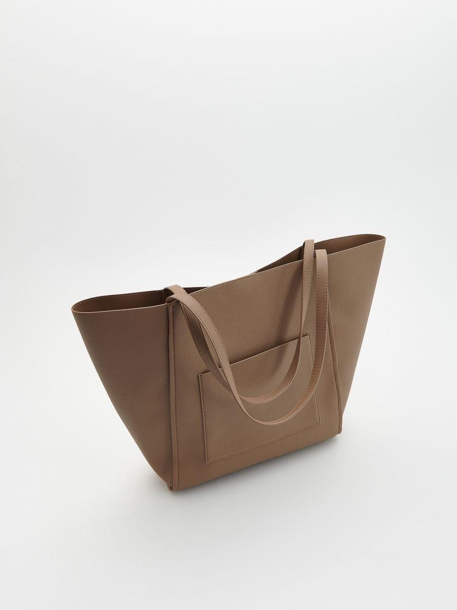 Brown Shopper Bag, , large image number 1