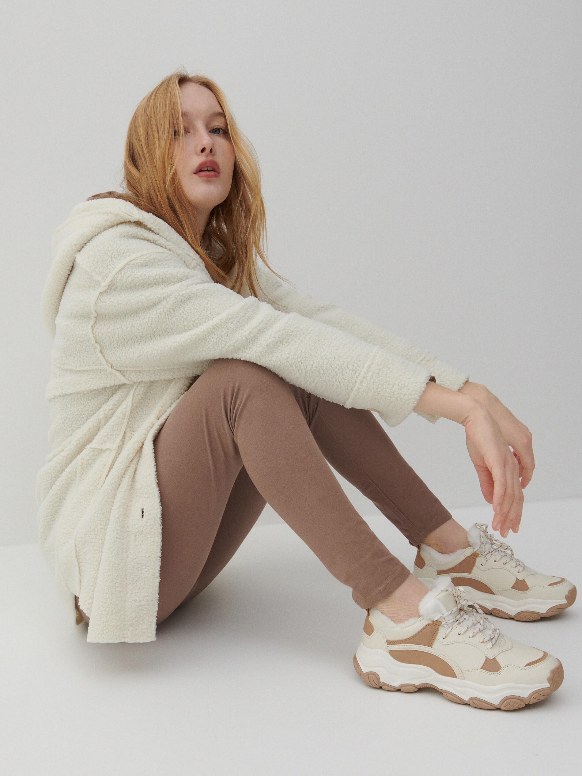 Beige Leggings, , large image number 1