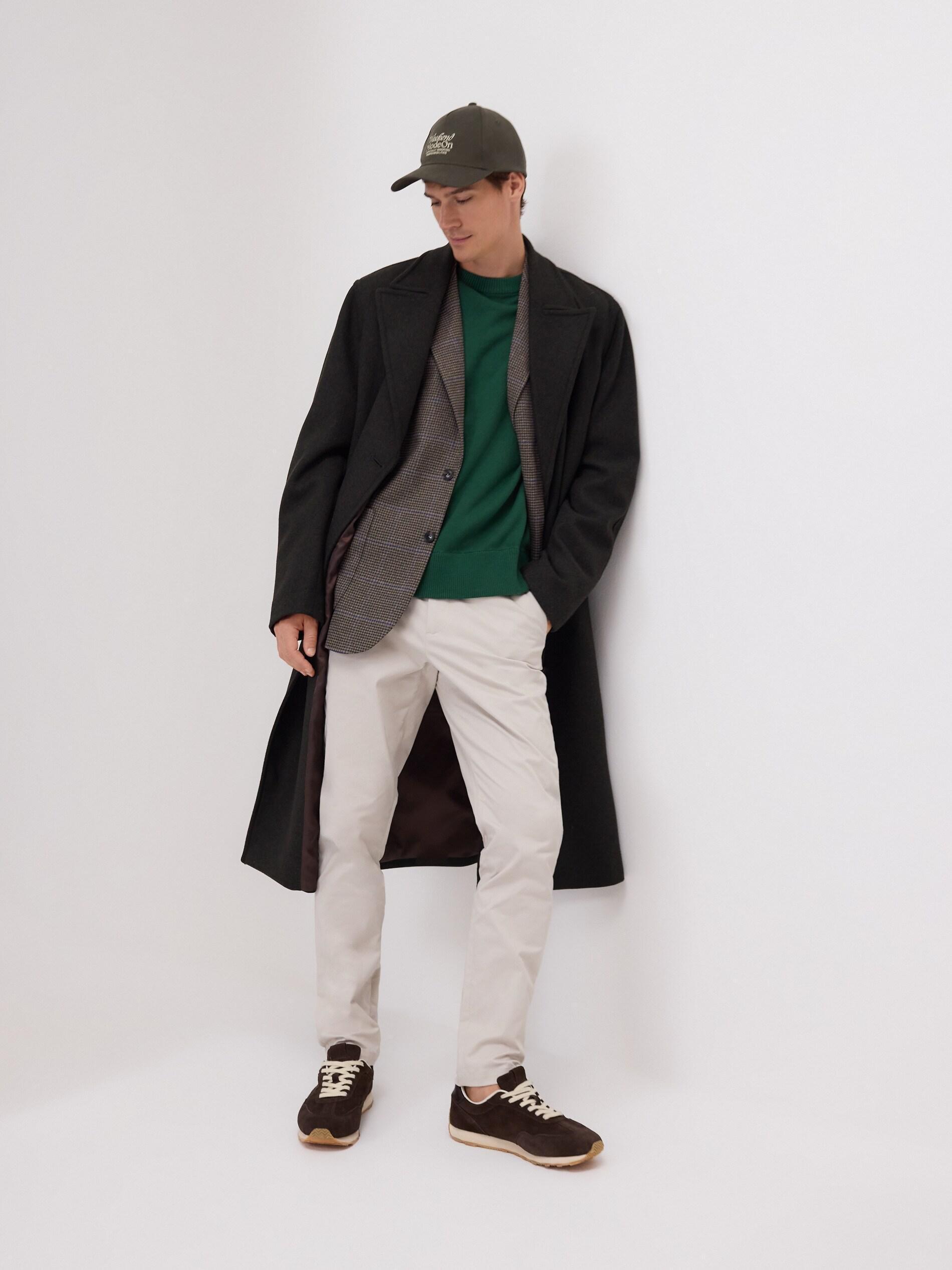 Green Cotton Jumper, Green, large image number 1