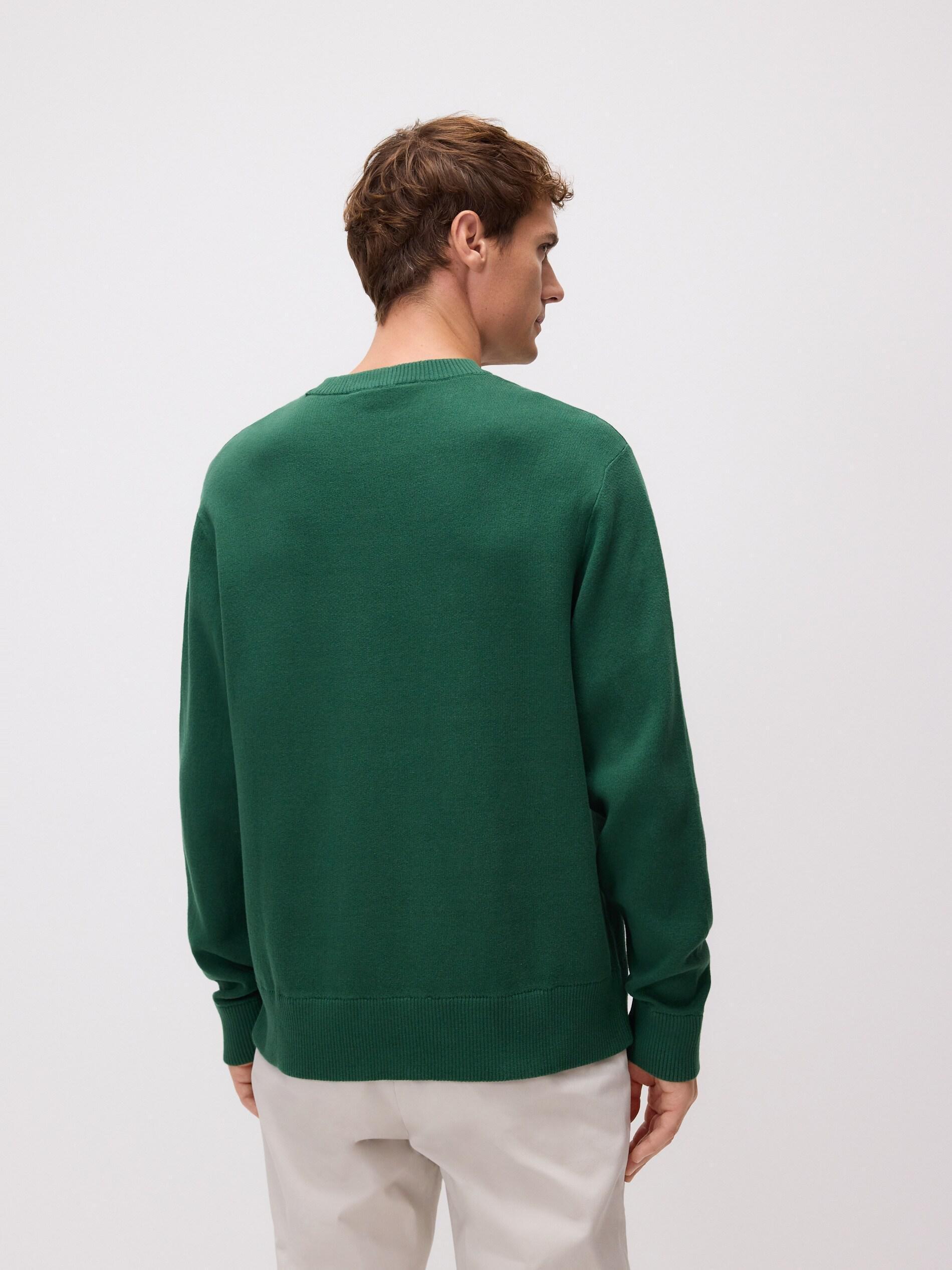 Green Cotton Jumper, Green, large image number 2