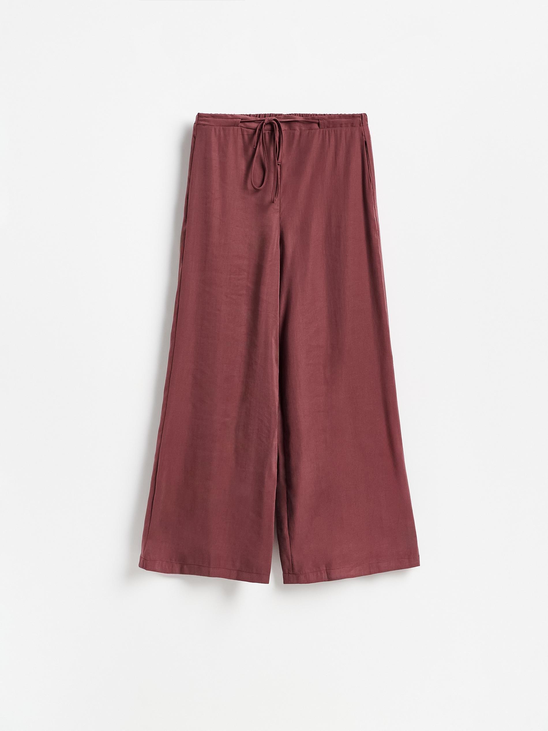 Maroon Modal Rich Trousers, Burgundy, large image number 3