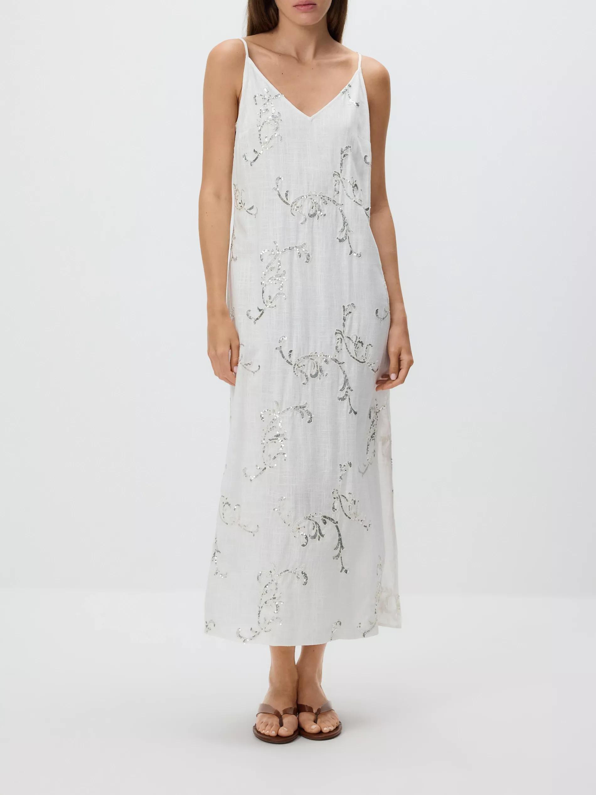 WHITE Sequin dress, , large image number 1