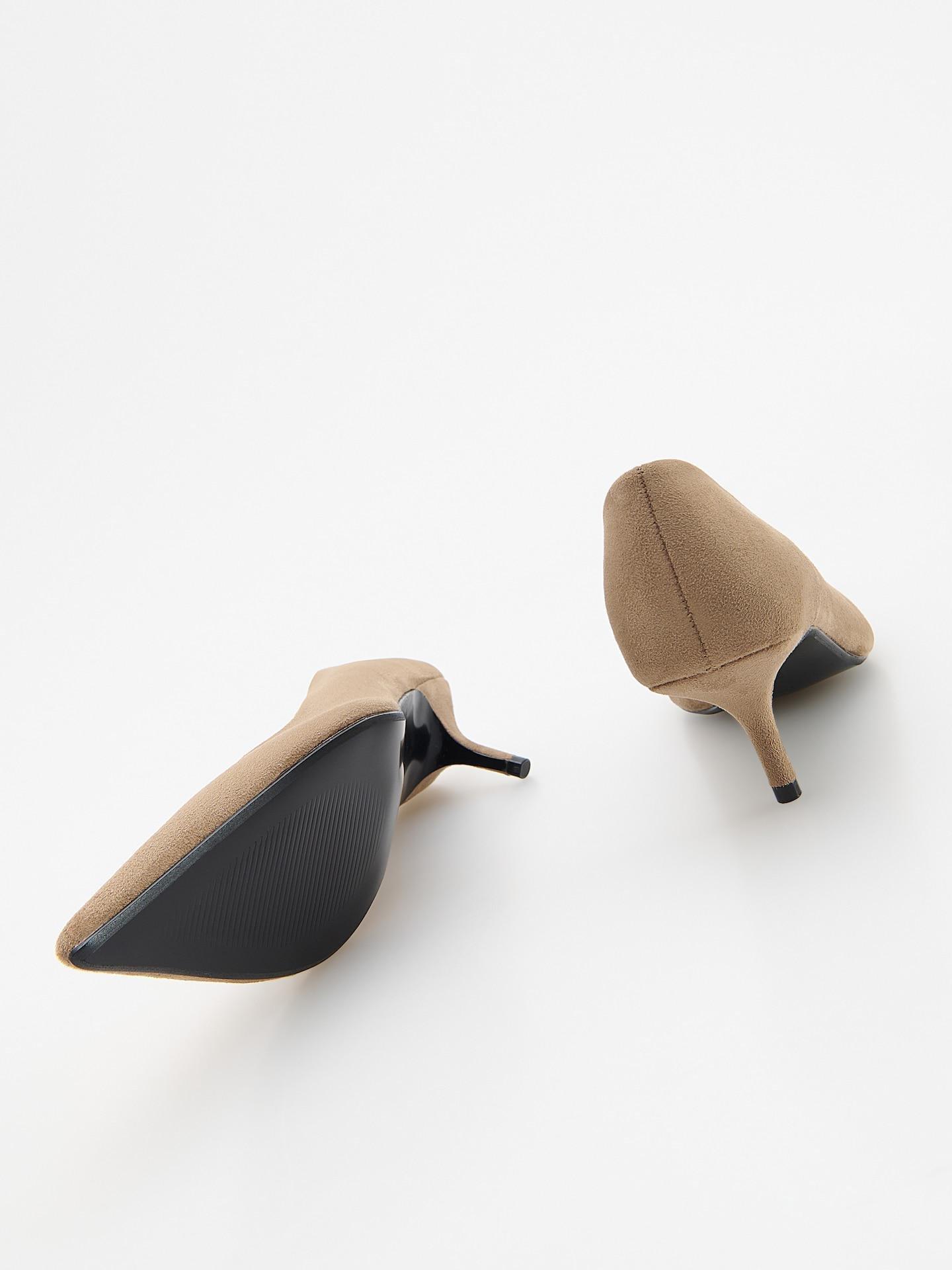 Beige High-Heeled Pumps, Beige, large image number 3