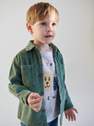 Reserved - Cream Cotton T-Shirt With Print, Kids Boy