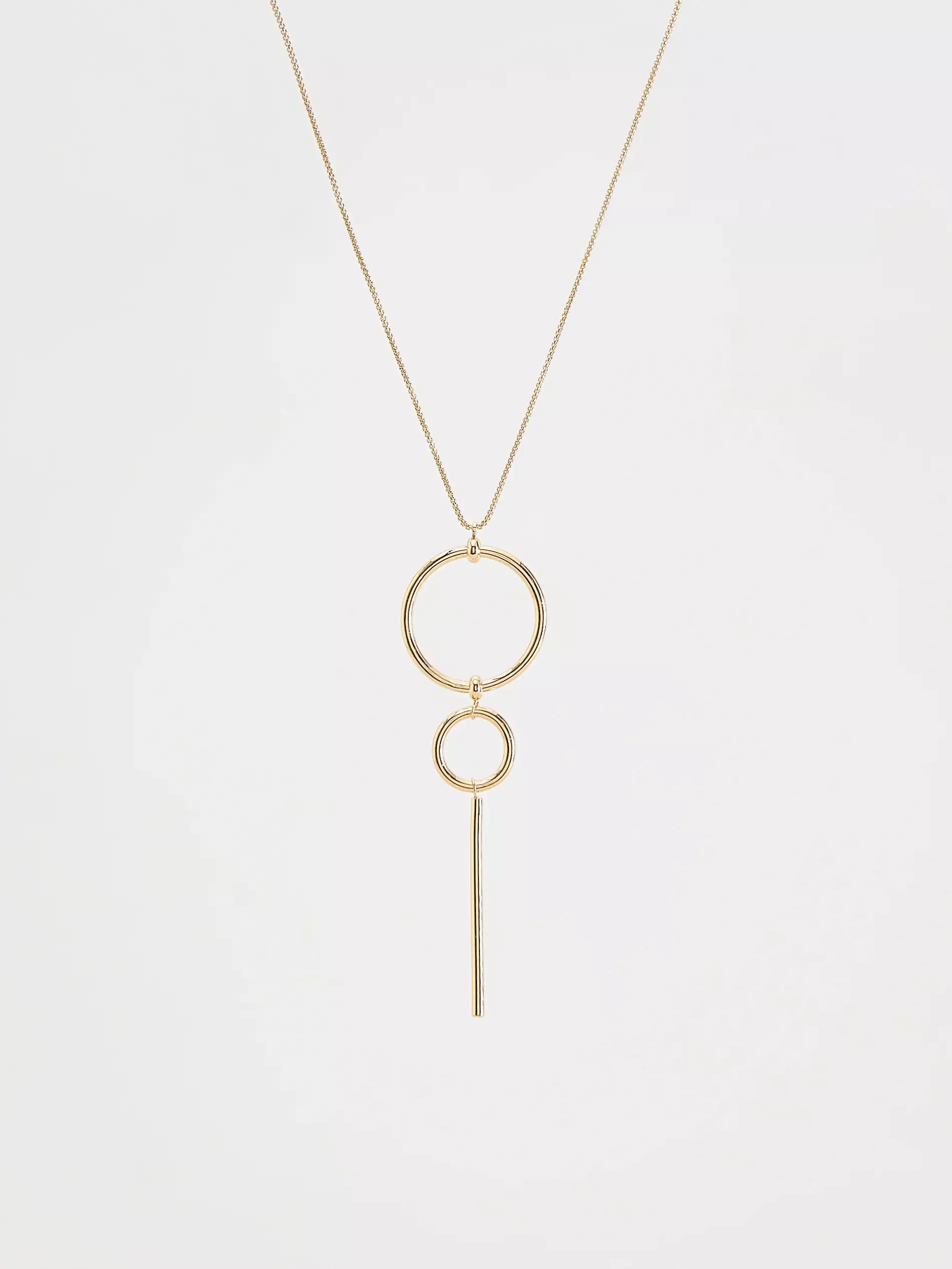 Gold Pendant Necklace, Golden, large image number 0