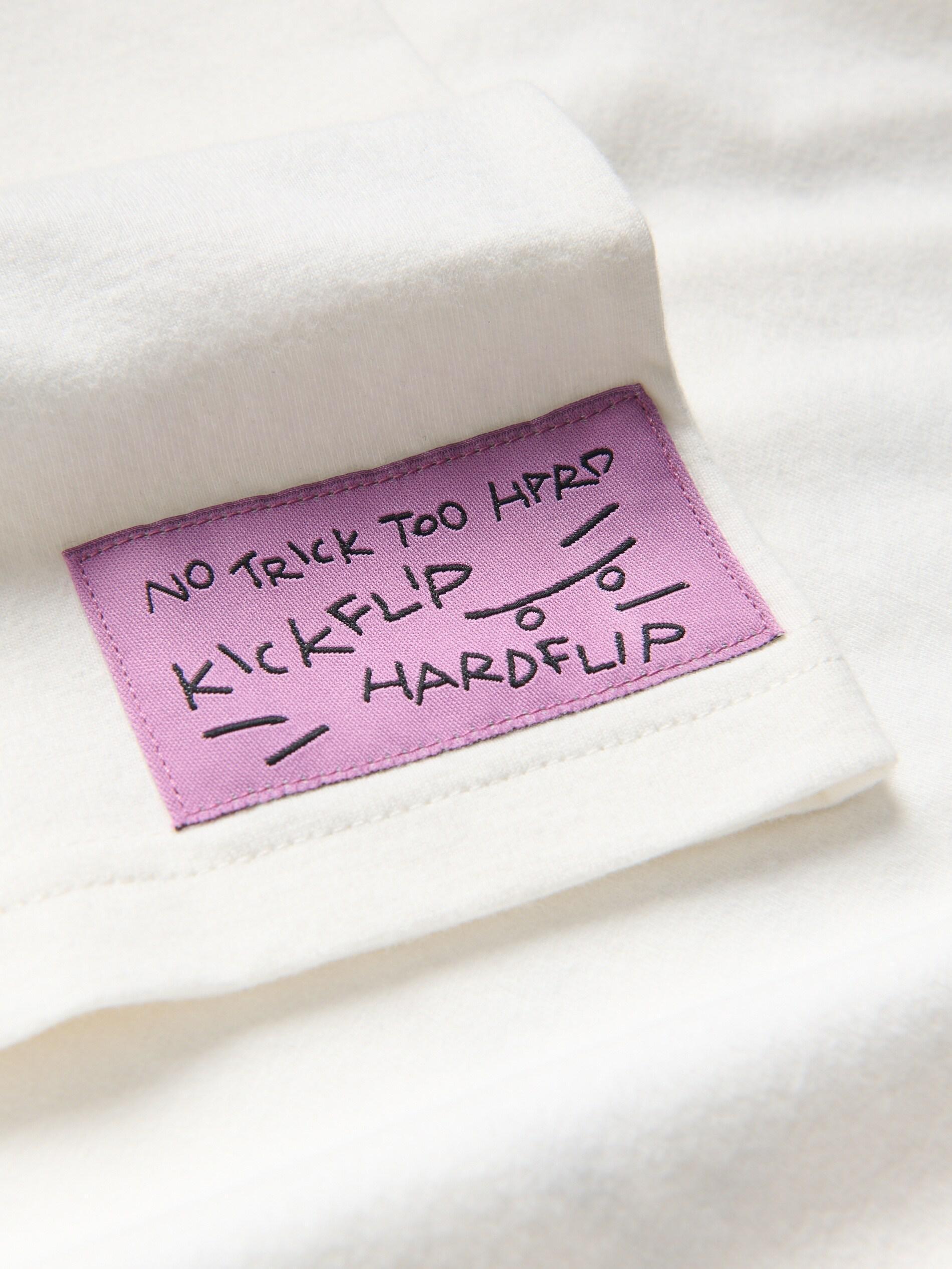 Cream T-Shirt With Print, Ivory, medium