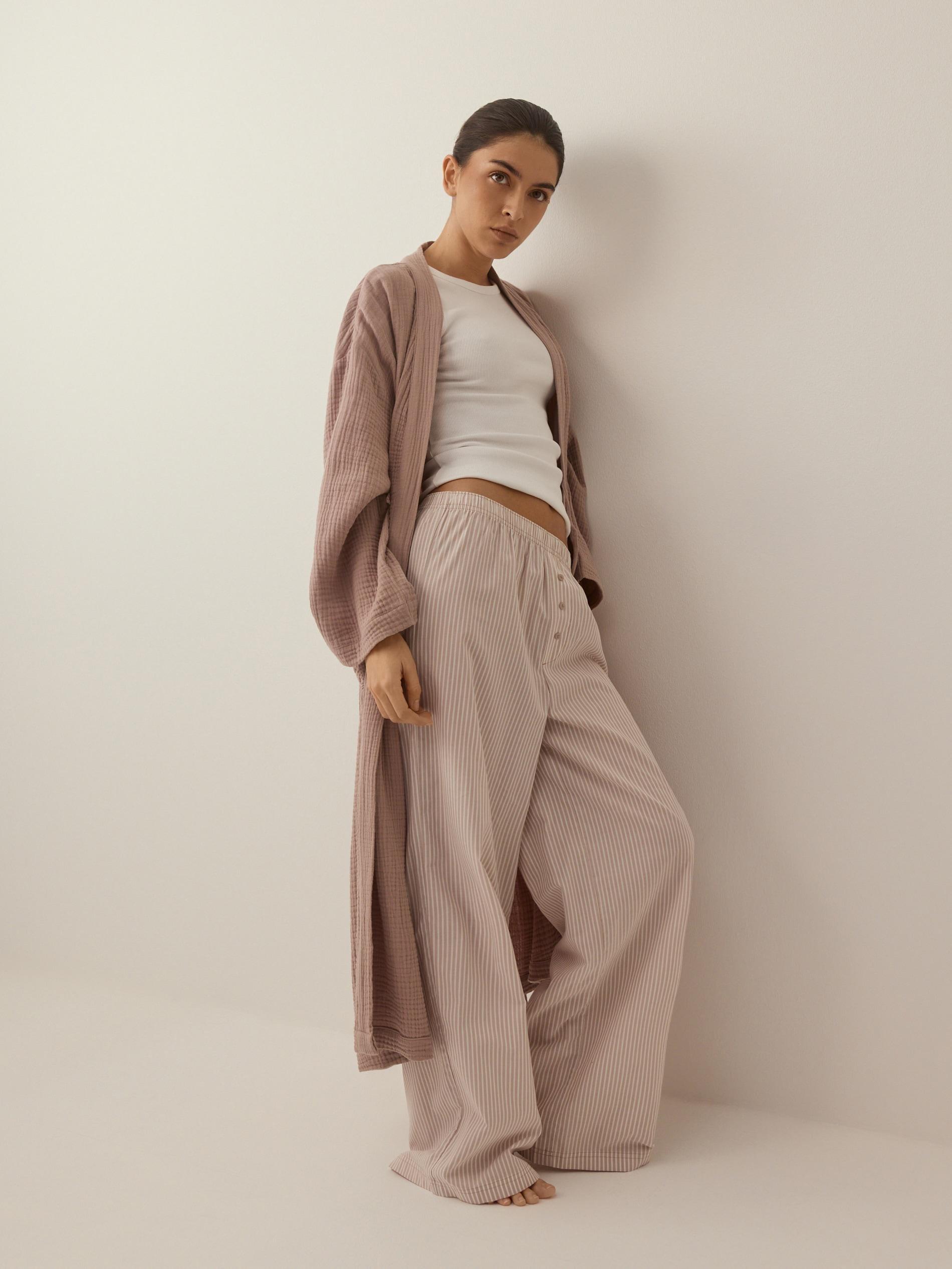 LADIES` DRESSI NG GOWN COFFEE, Brown, large image number 2