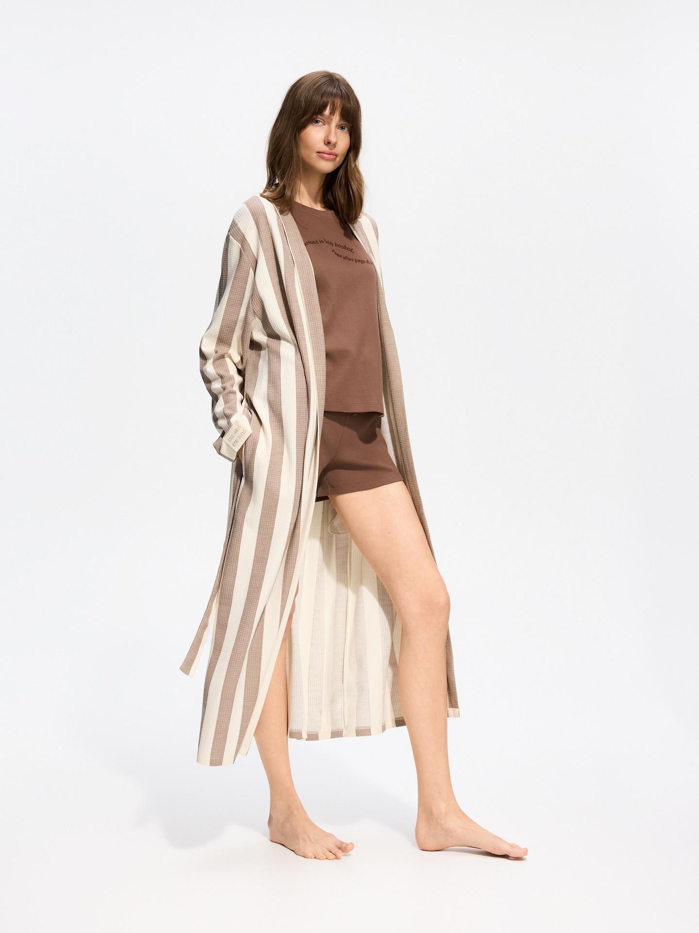 Brown Dressing Gown, Brown, medium