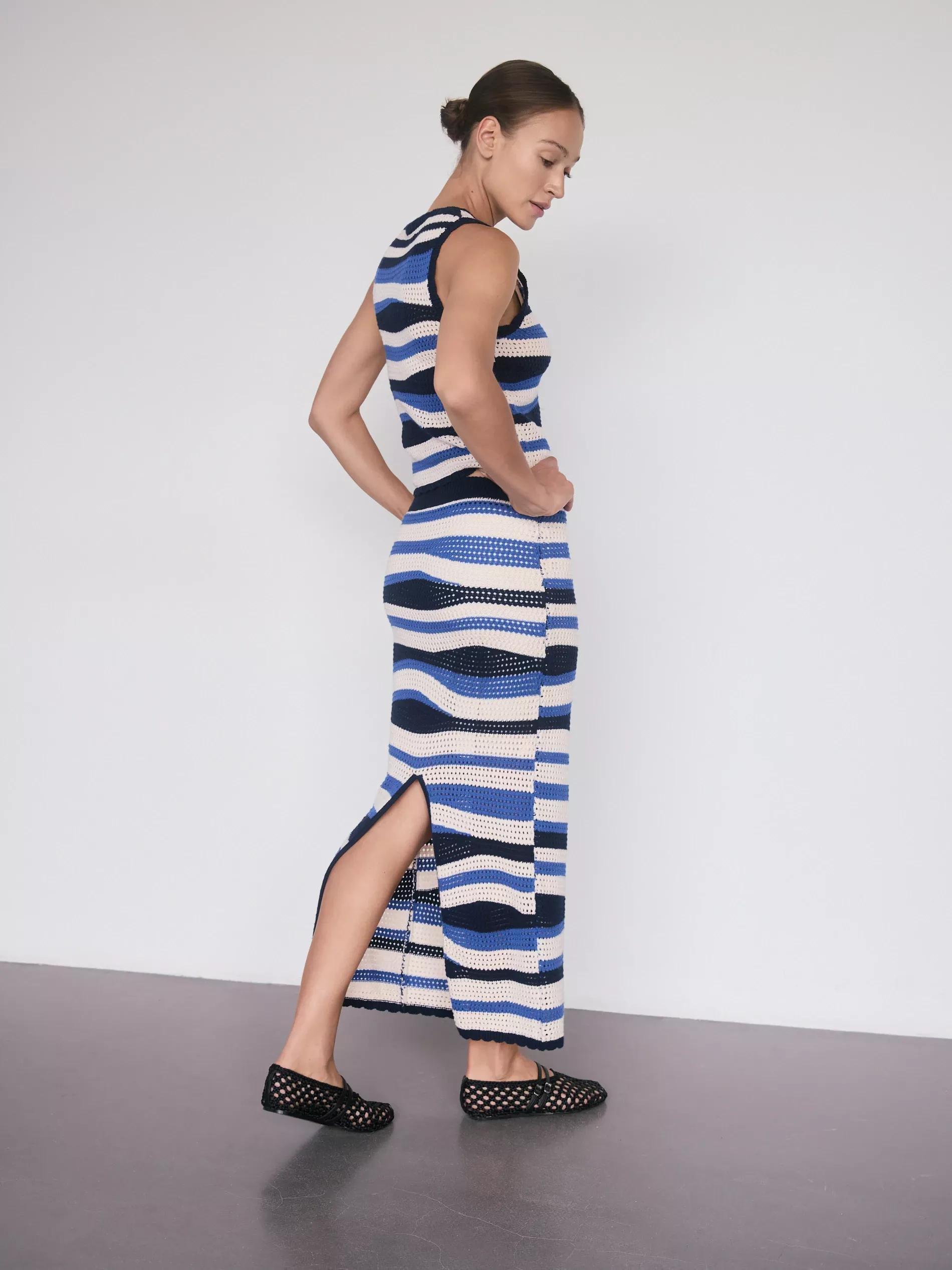 Multicolour Maxi Jersey Skirt, Multicolor, medium