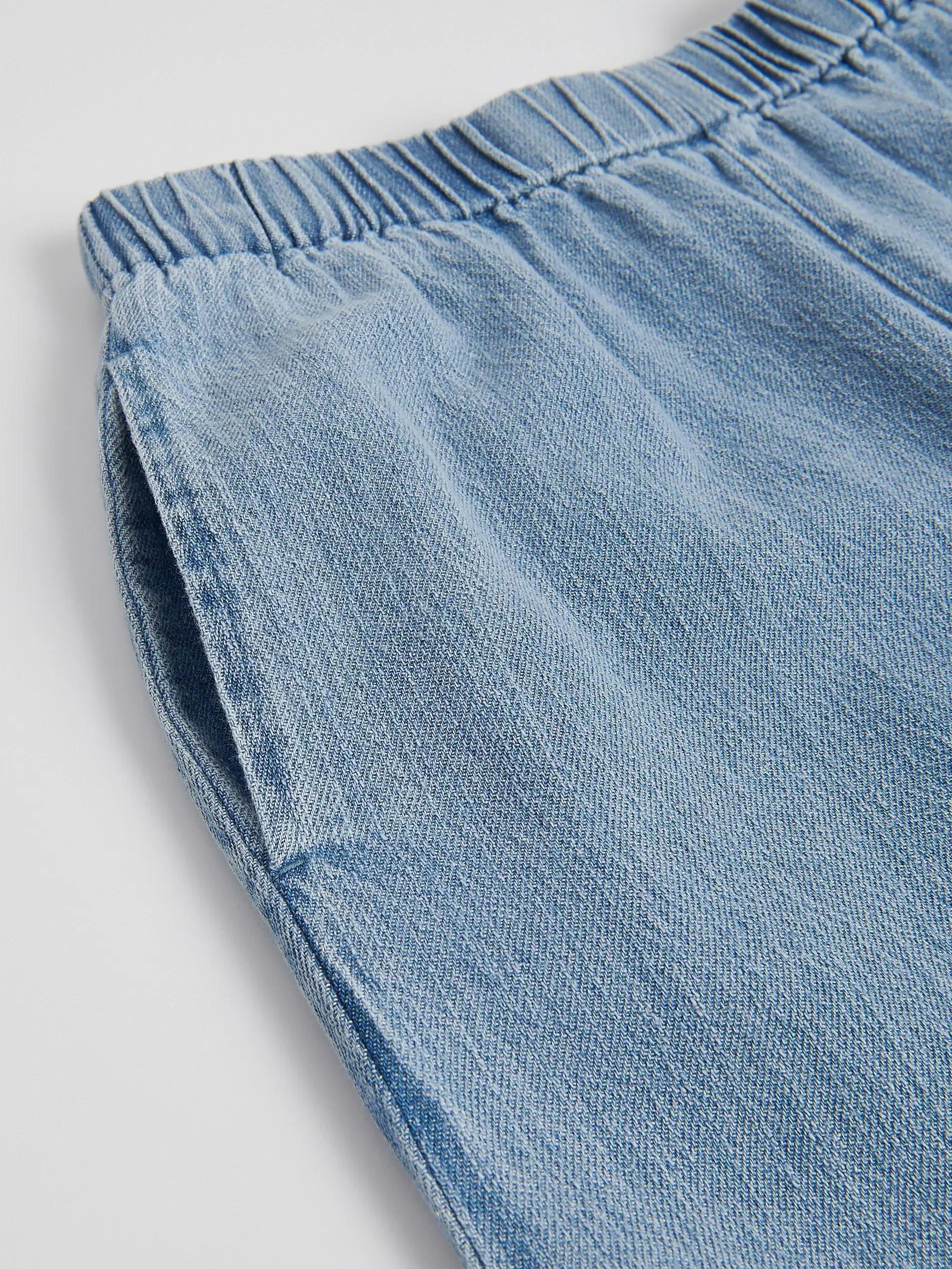 Blue Wide Leg Jeans, Blue, large image number 5