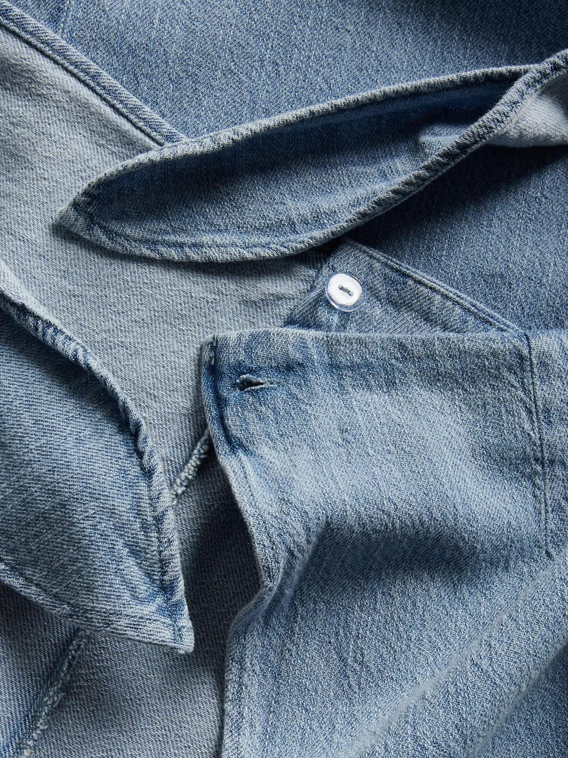 Blue Denim Midi Skirt, , large image number 2