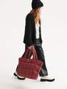 Reserved - Red Check Quilted Bag