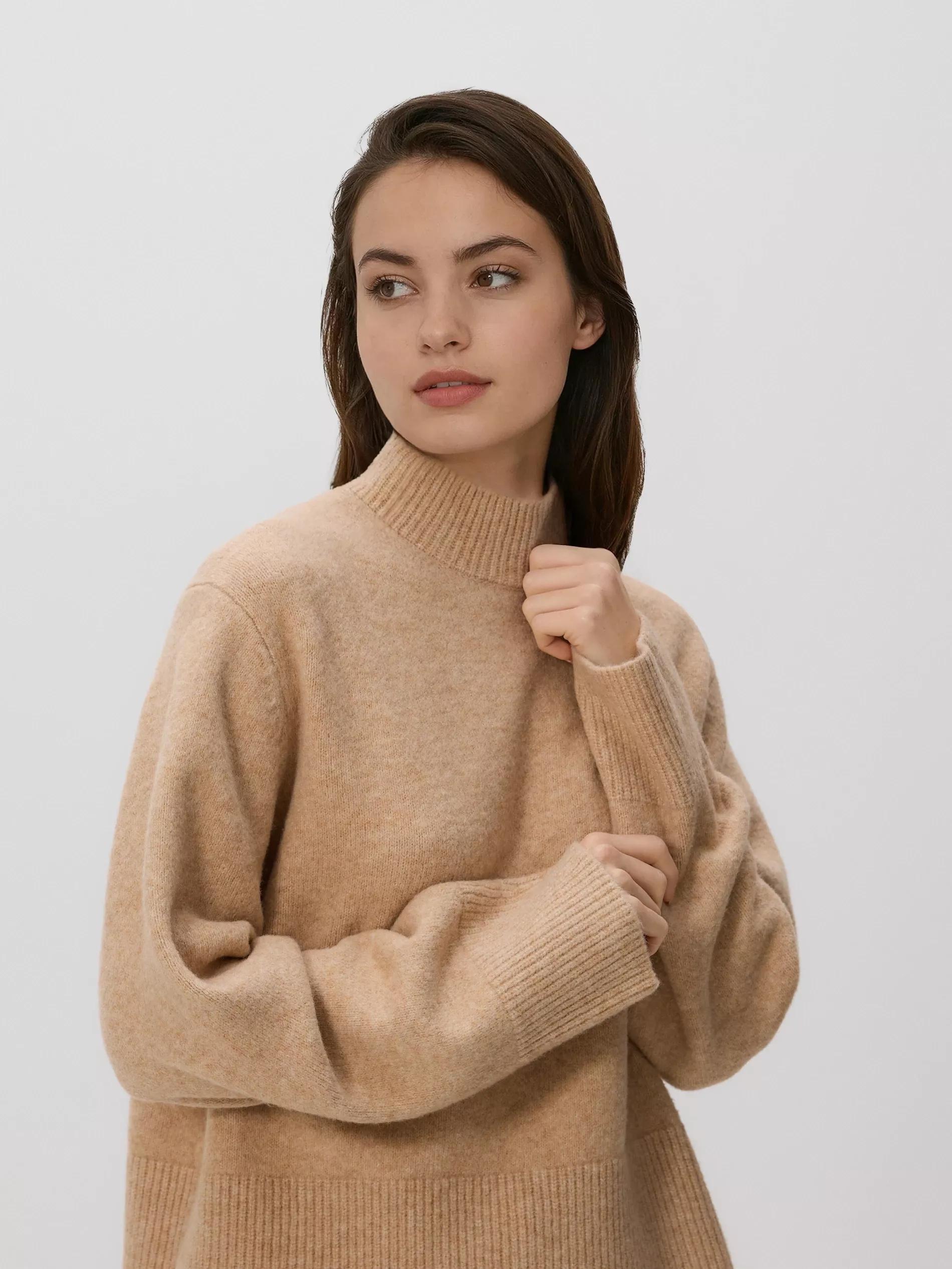 BEIGE High neck jumper, Beige, large image number 1
