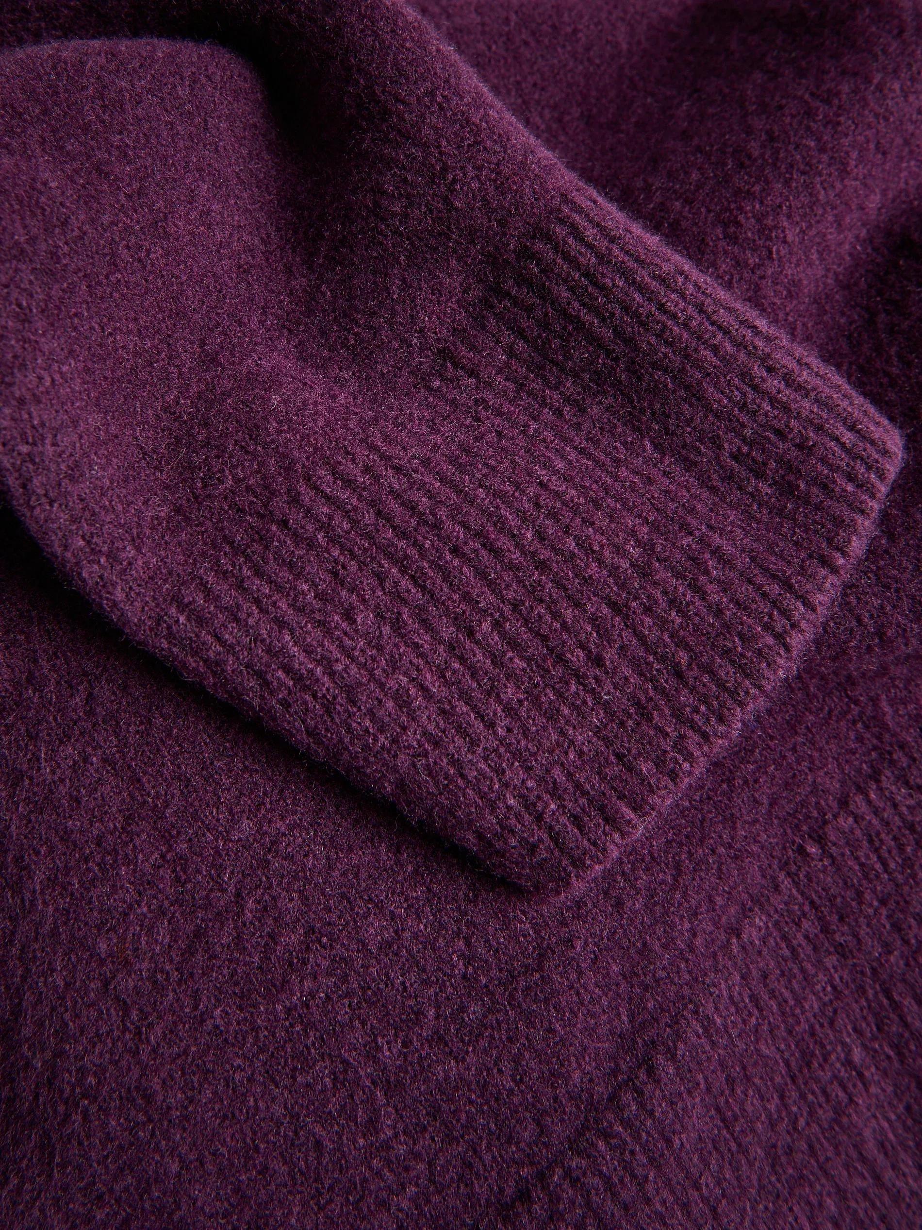 Brown High Neck Jumper, Burgundy, large image number 5