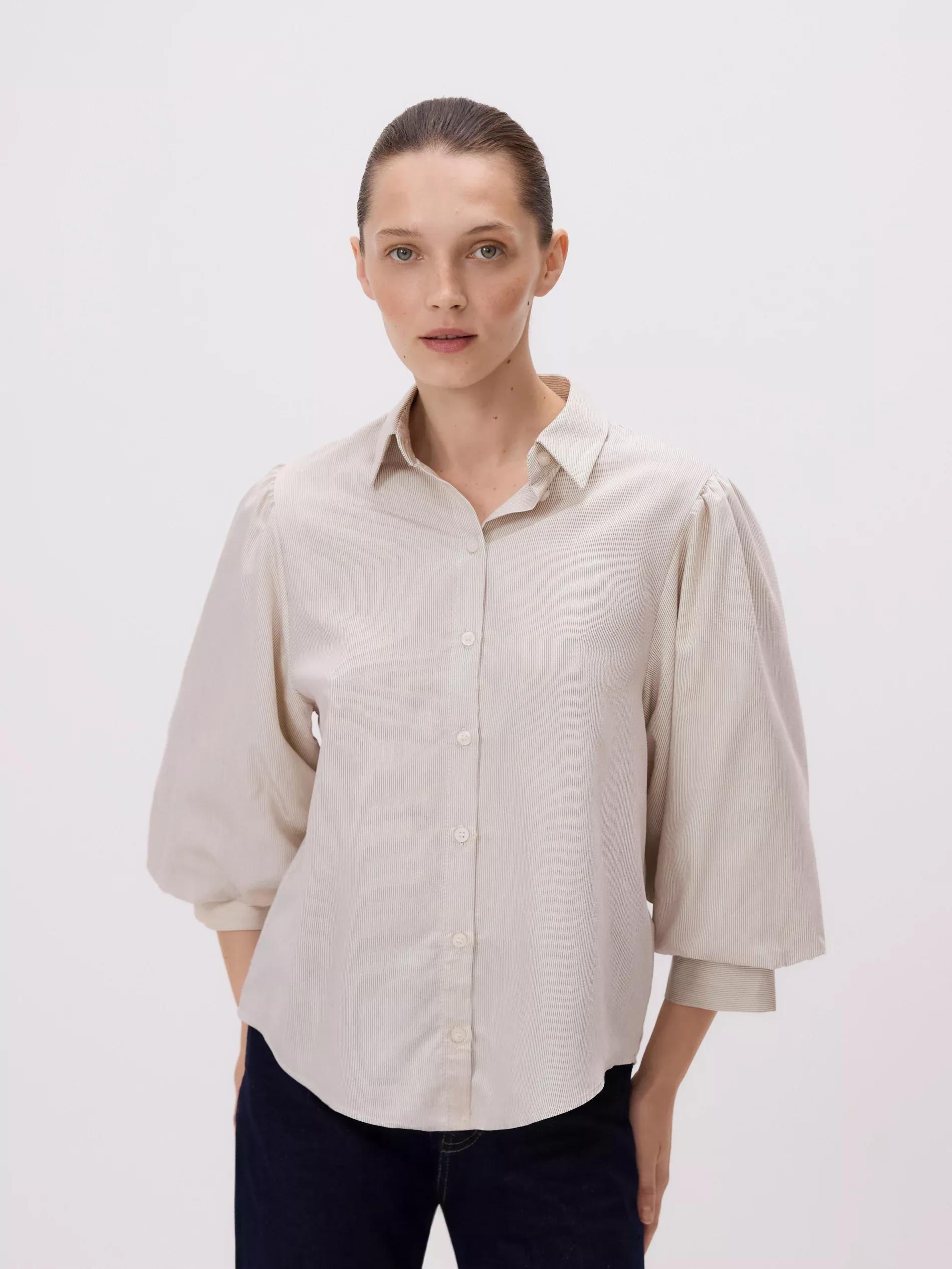 Multicolour Shirt With Puffy Sleeves, , medium
