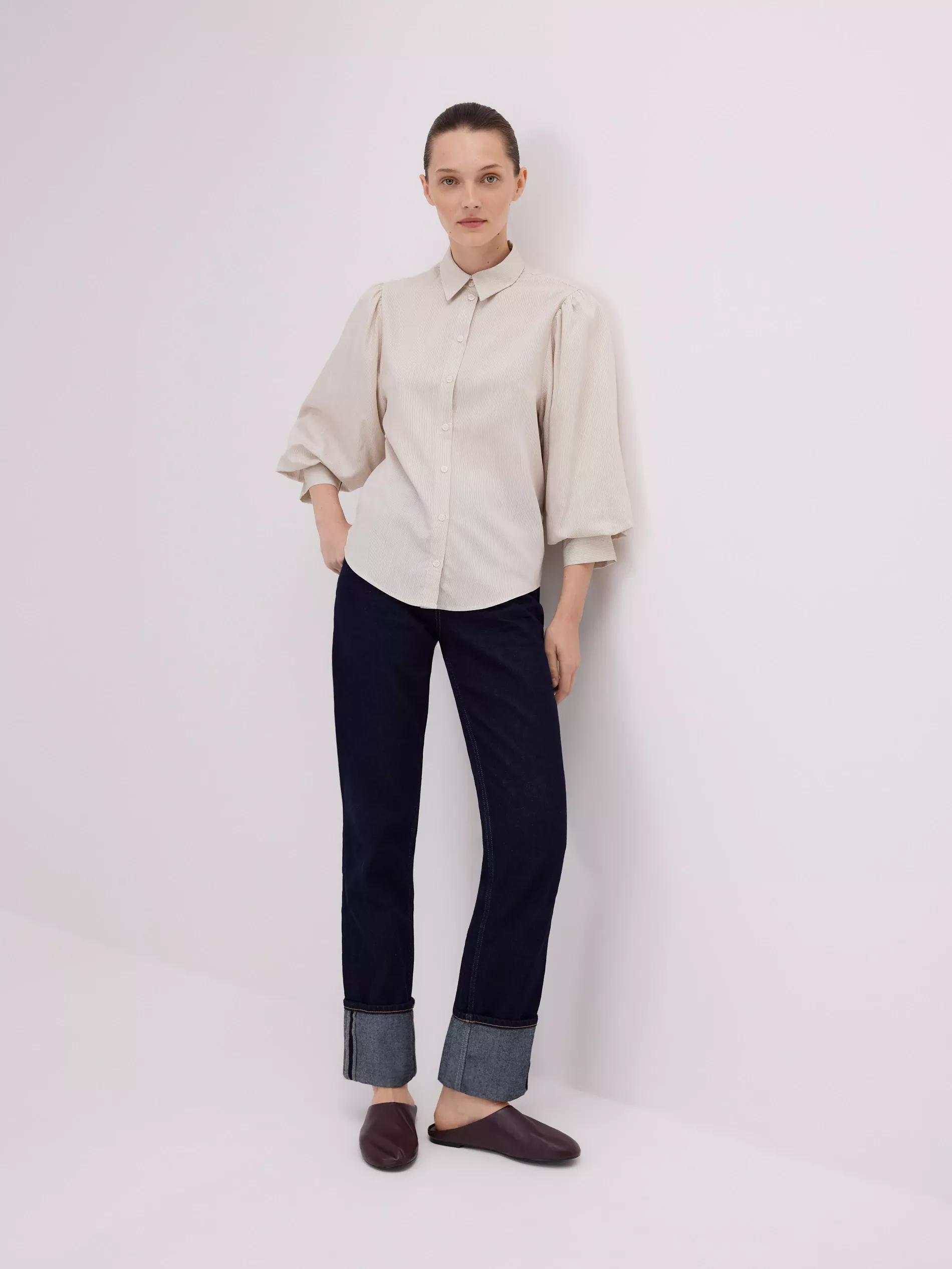 Multicolour Shirt With Puffy Sleeves, , large image number 1