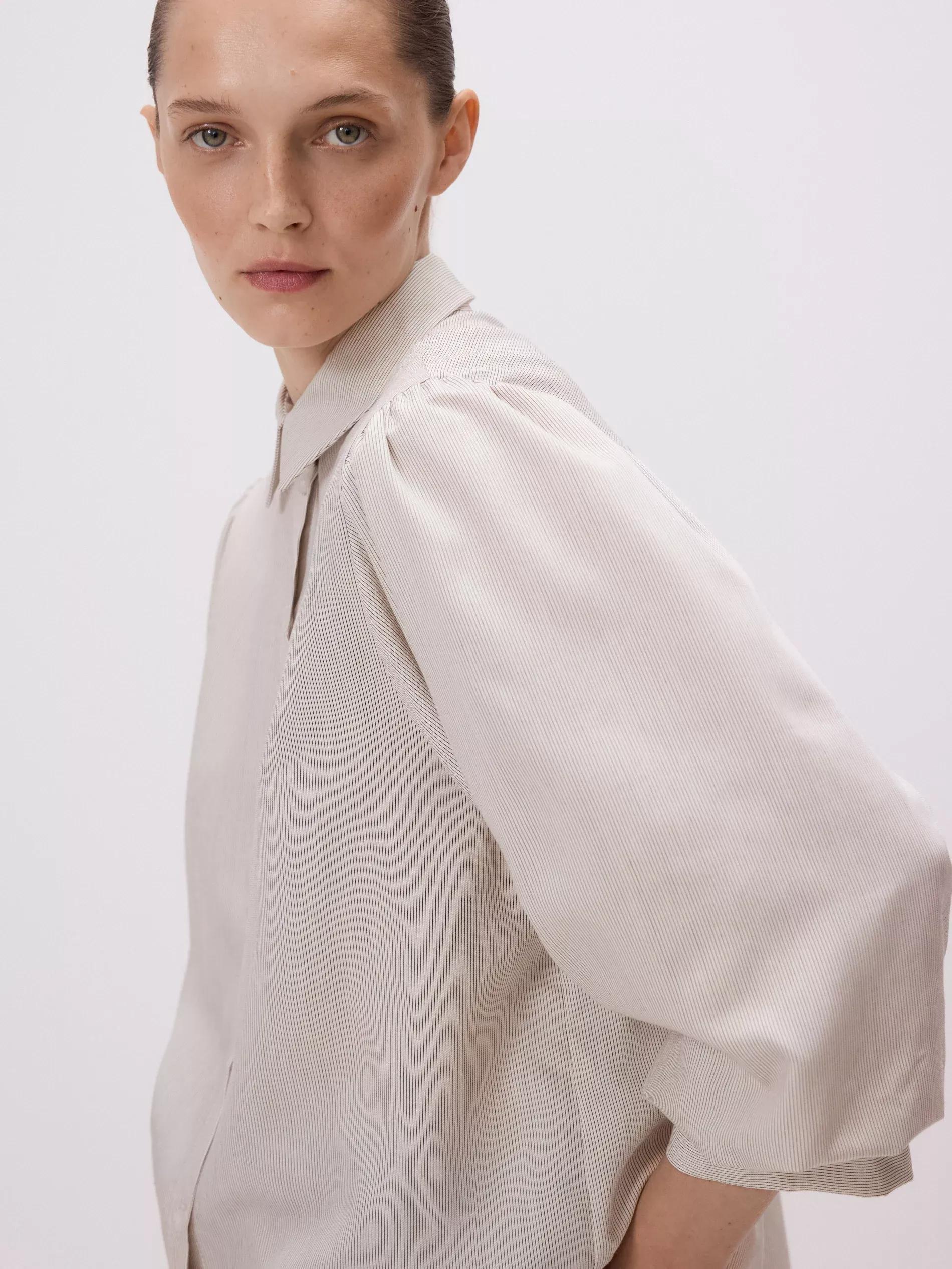 Multicolour Shirt With Puffy Sleeves, , large image number 2