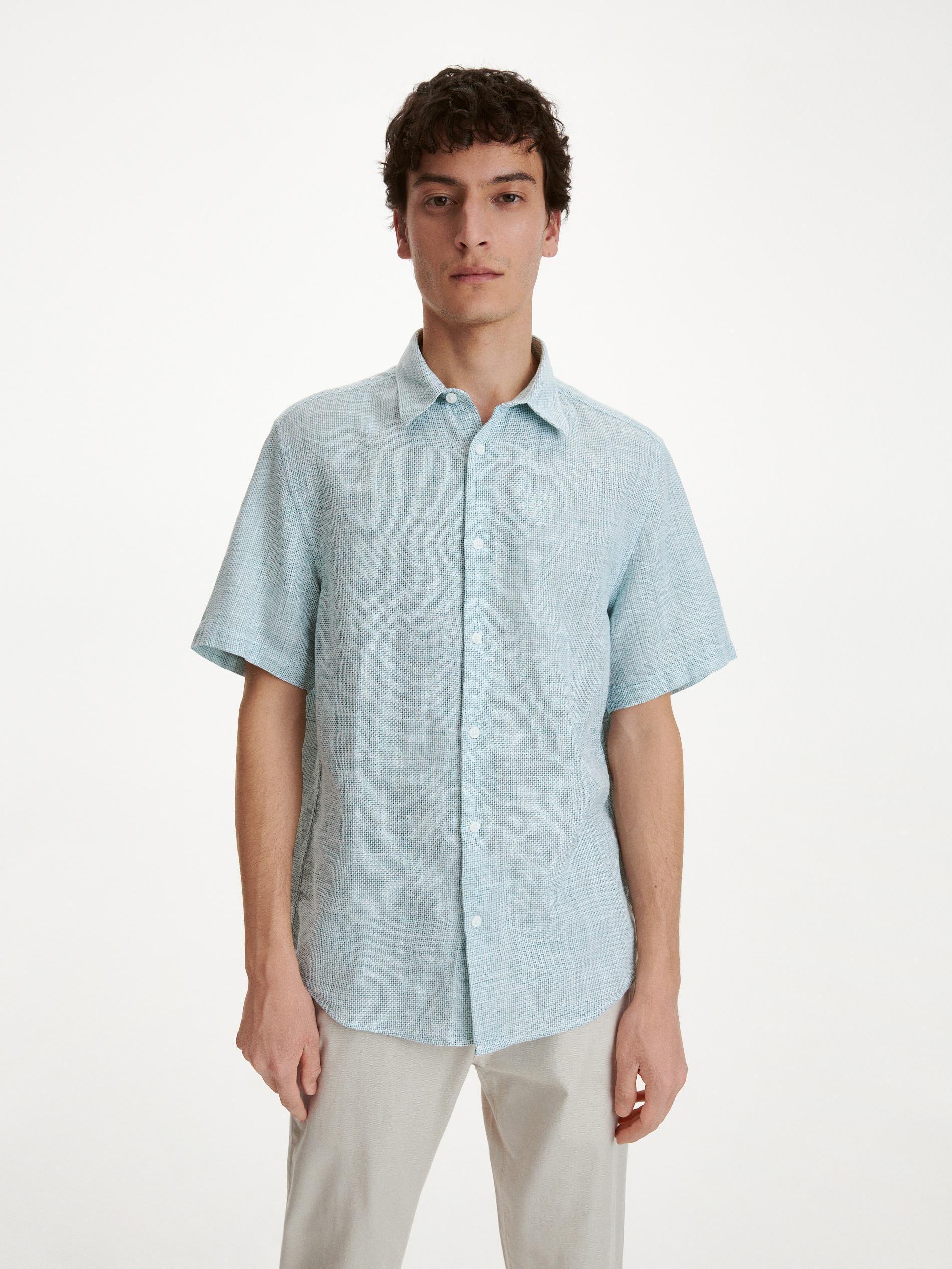Green Collared Cotton Shirt, , large image number 2