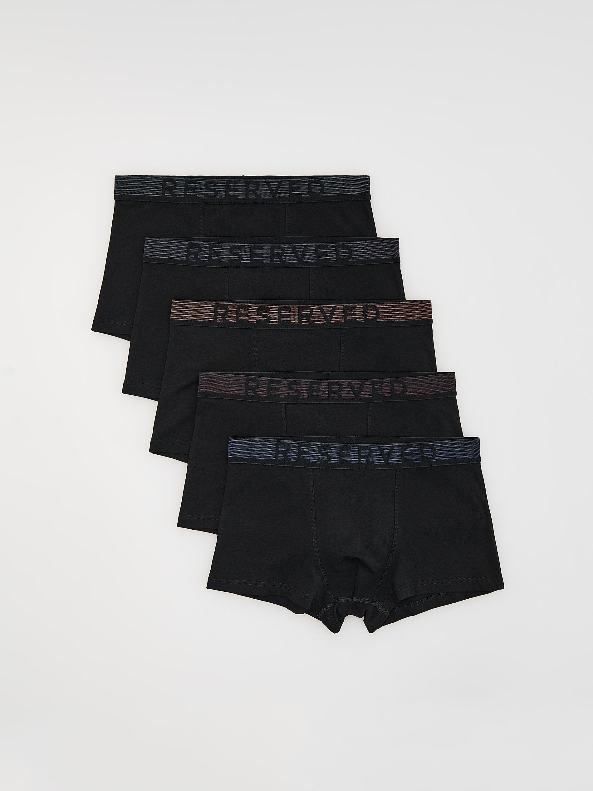Black Classic Boxers 5 Pack, Black, large image number 0