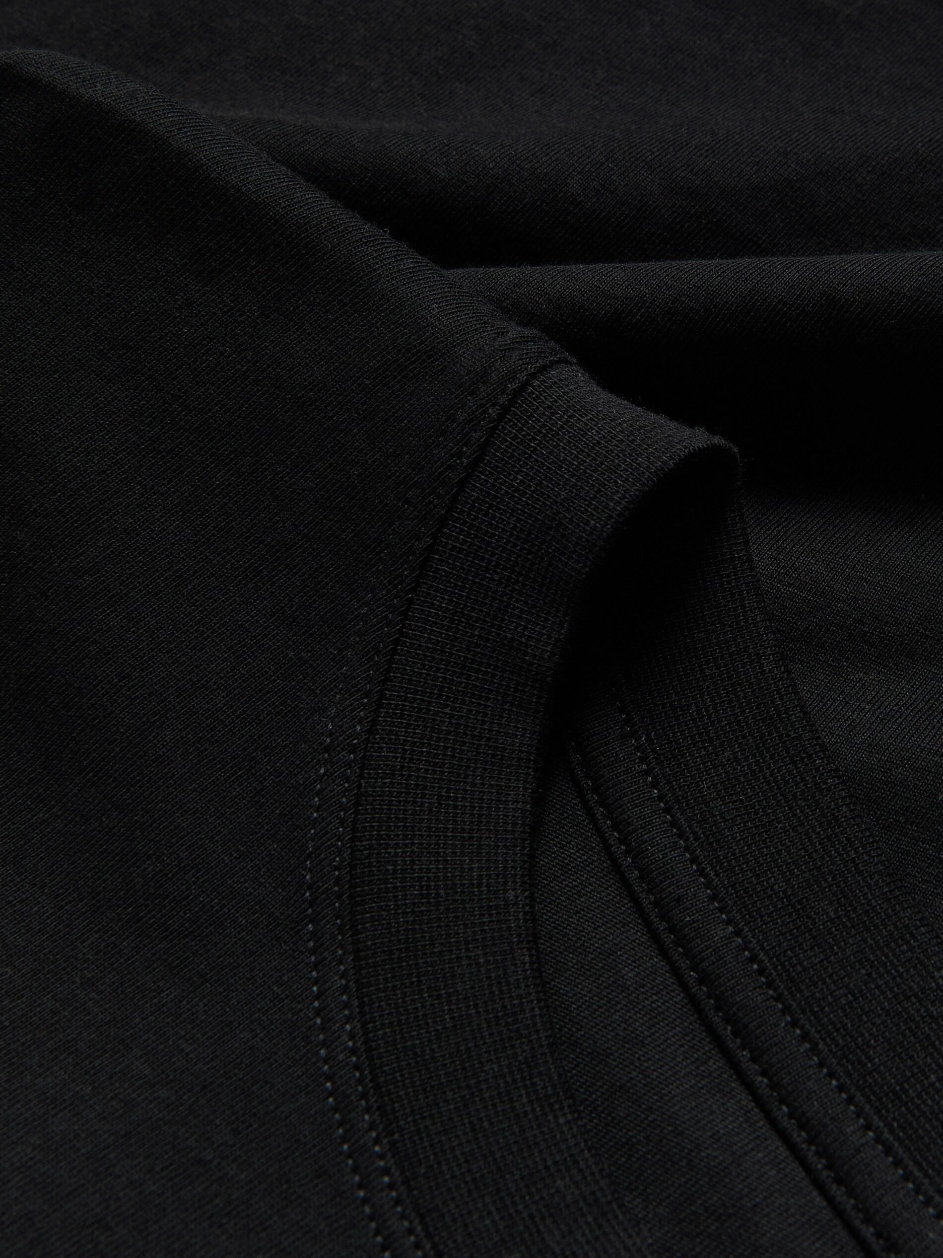 Black Oversized Cotton Rich T-Shirt, Kids Boys, Black, large image number 1