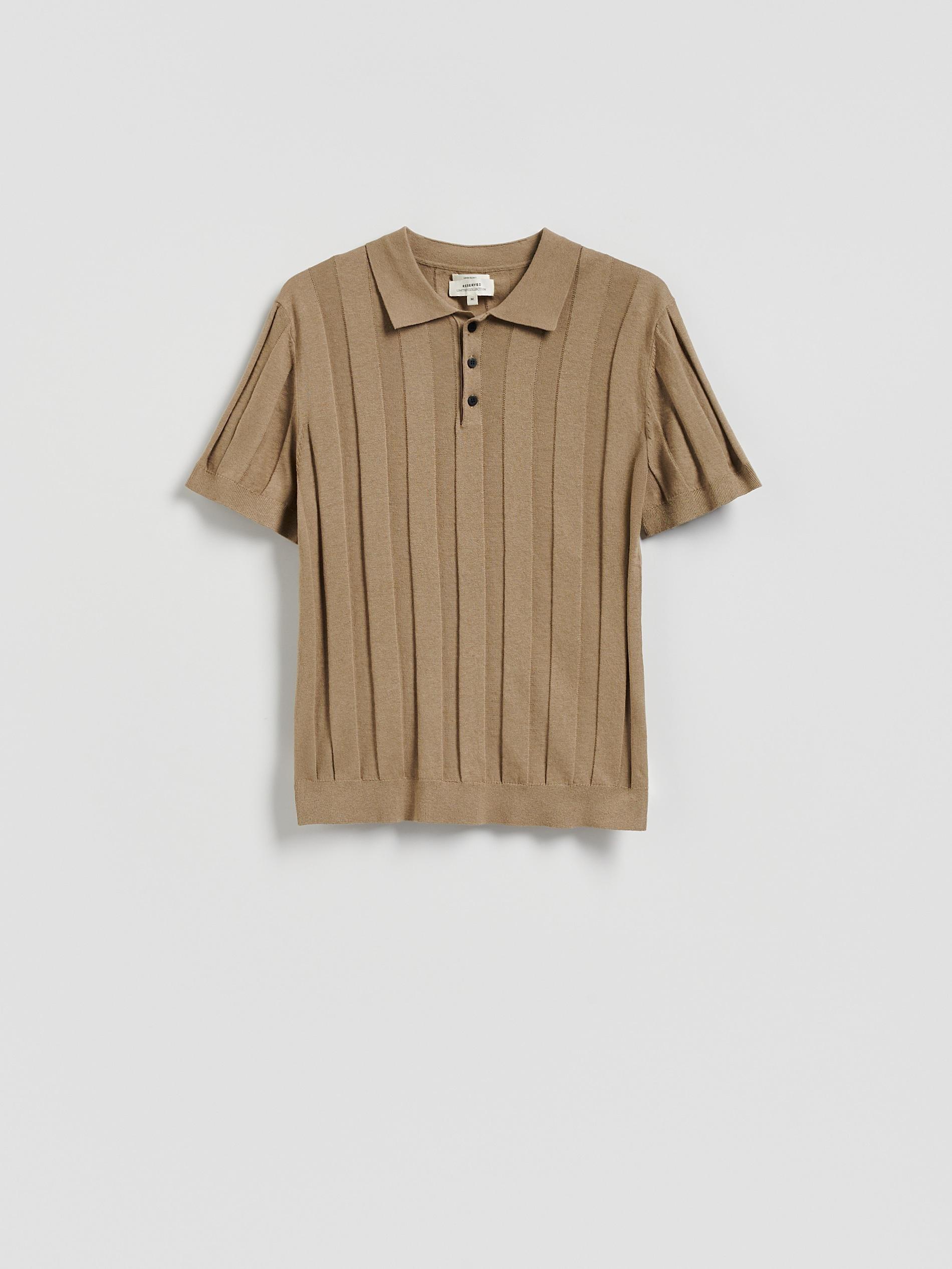 Green Linen Polo Shirt, Green, large image number 4