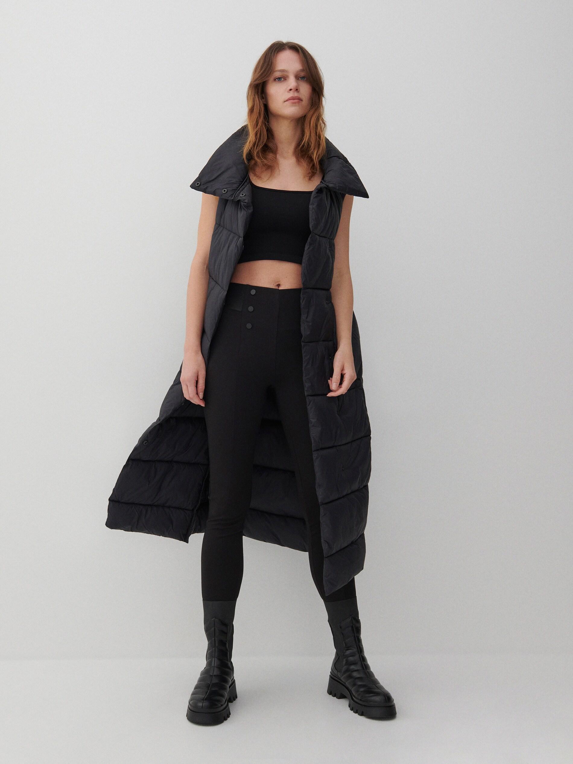 Black Knitted Pants, Women, , large image number 0