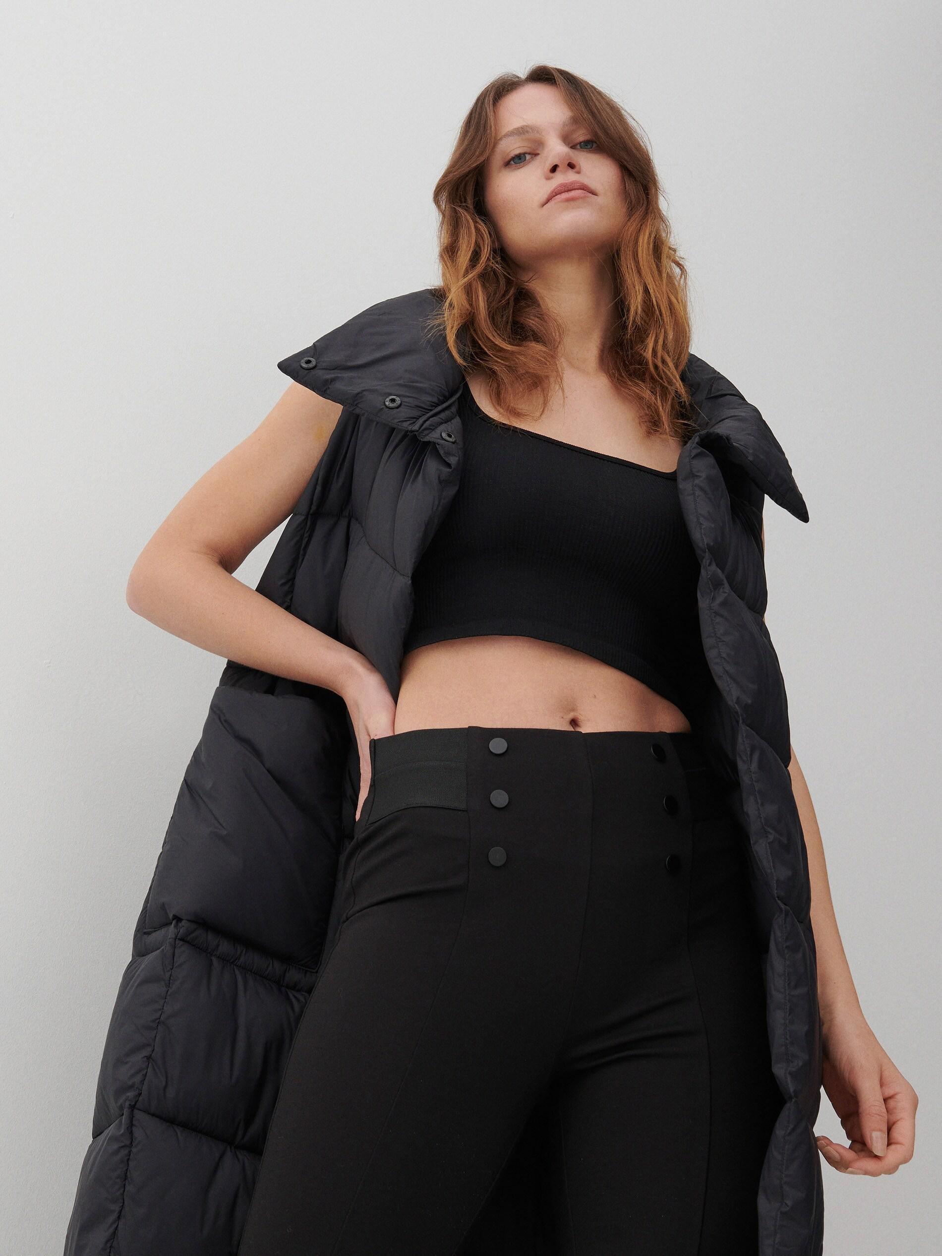 Black Knitted Pants, Women, , large image number 1