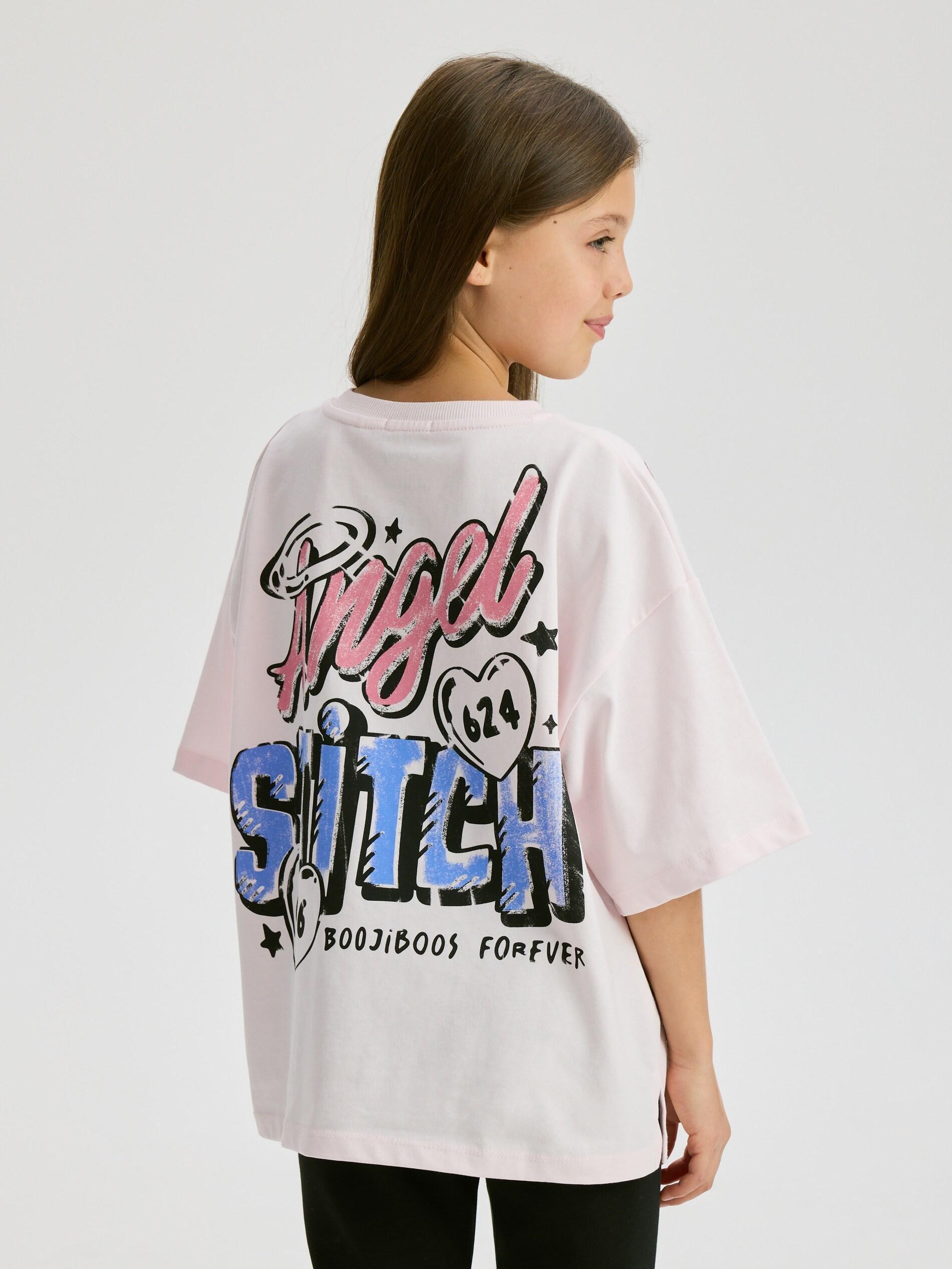 Pastel Pink Lilo And Stitch T-Shirt, Kids Girls, Pink, medium