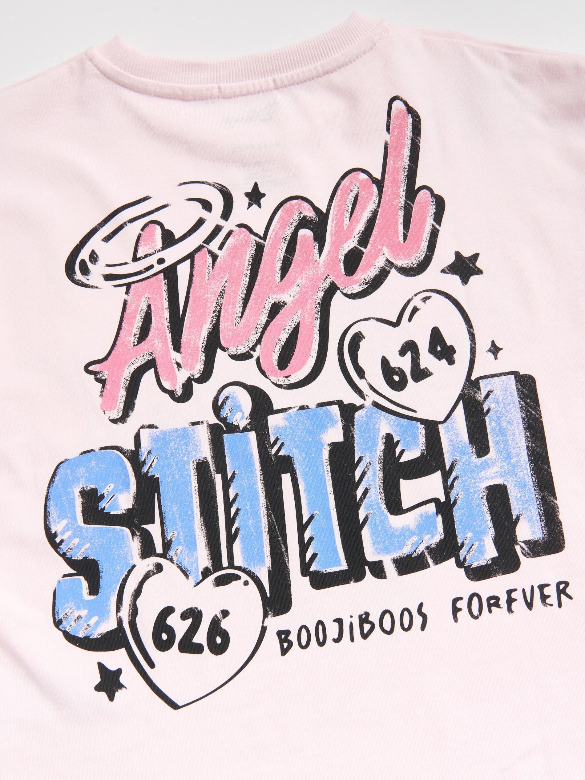 Pastel Pink Lilo And Stitch T-Shirt, Kids Girls, Pink, large image number 3