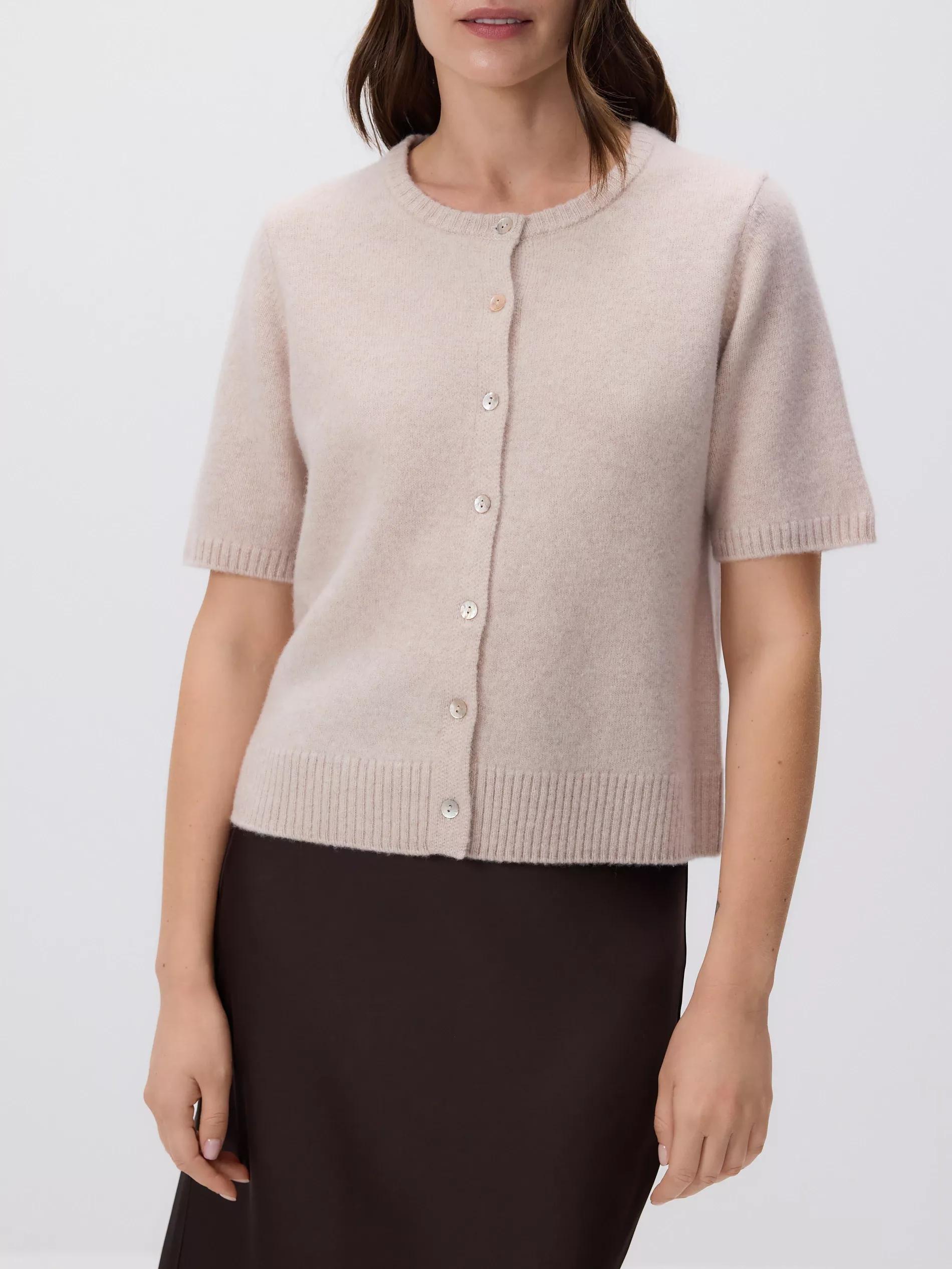 Beige Wool Cardigan, Beige, large image number 2