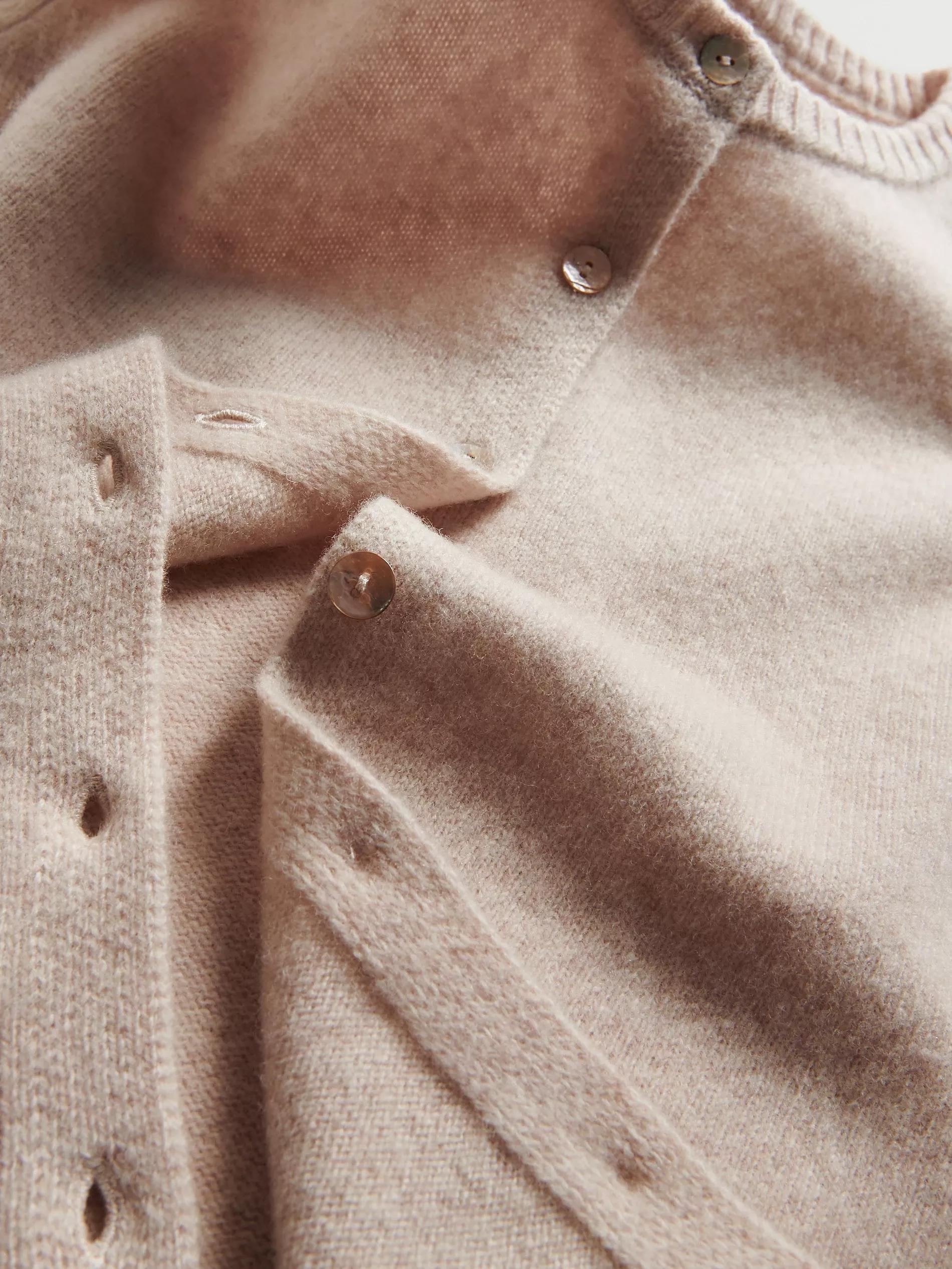 Beige Wool Cardigan, Beige, large image number 5