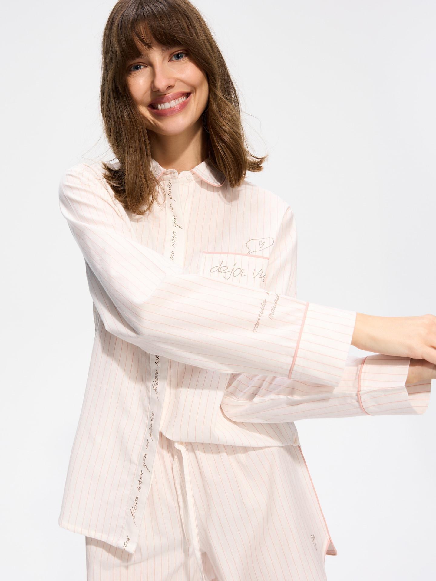 Cream Pyjama, Ivory, large image number 0