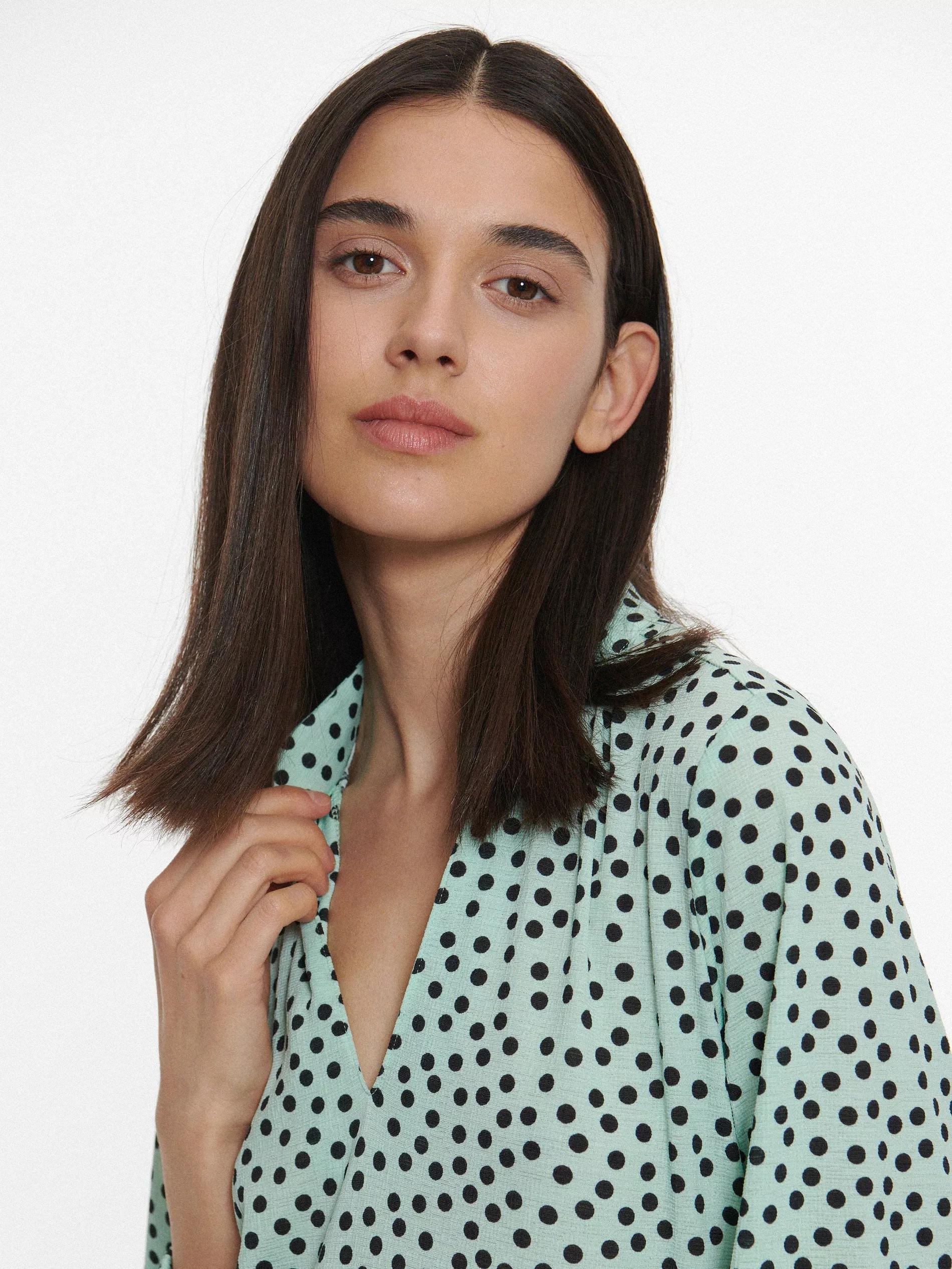 Multicolor Polka Dot Dress, , large image number 1