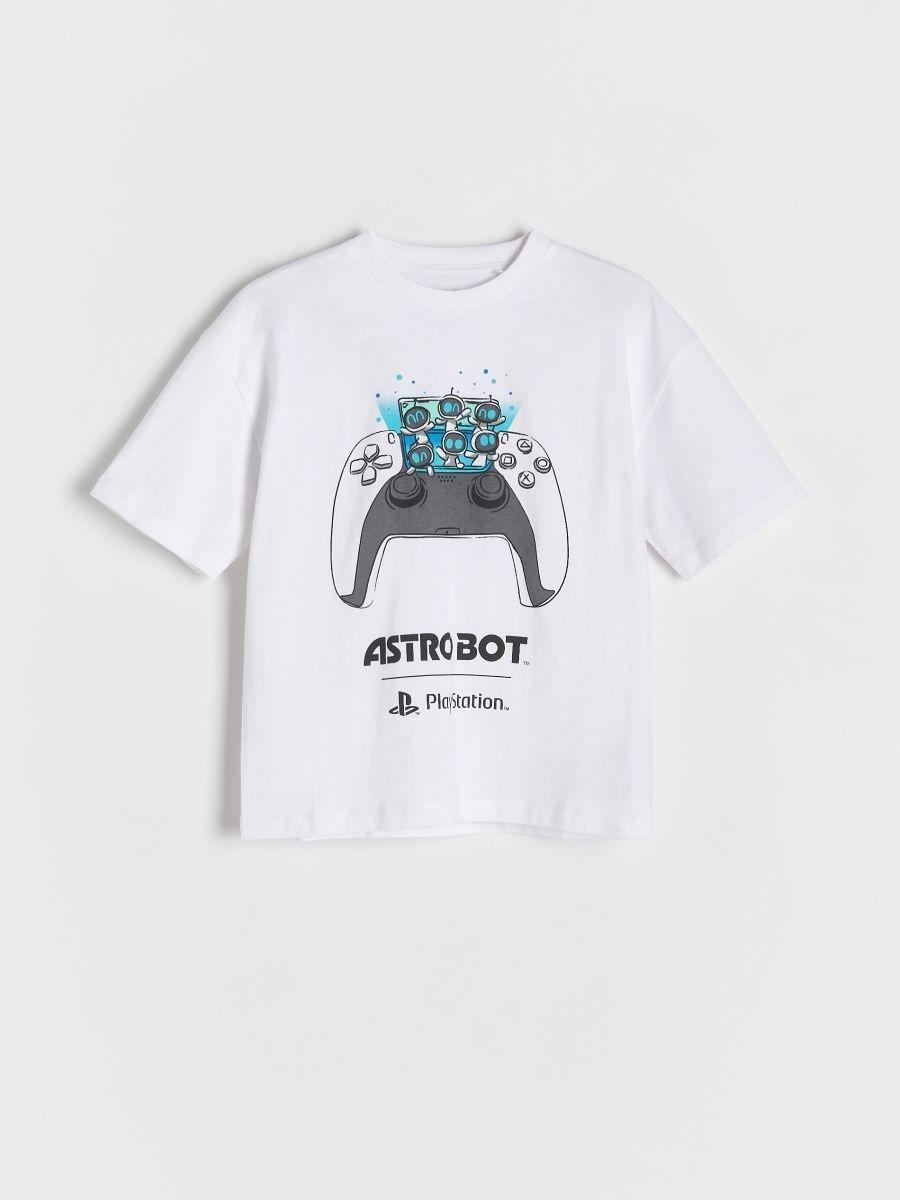 White PlayStation T-Shirt, White, large image number 0