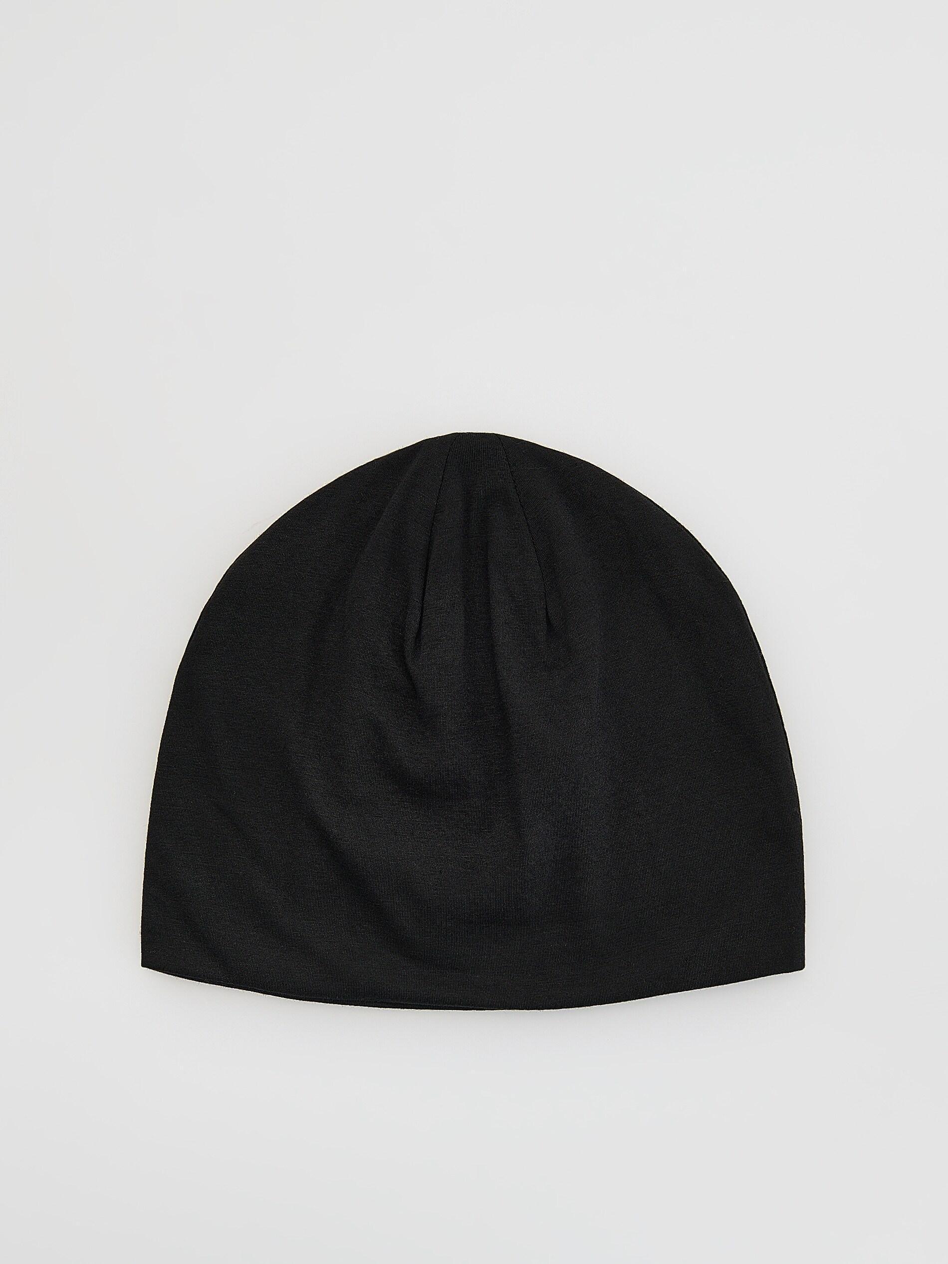 Black Beanie, Black, medium